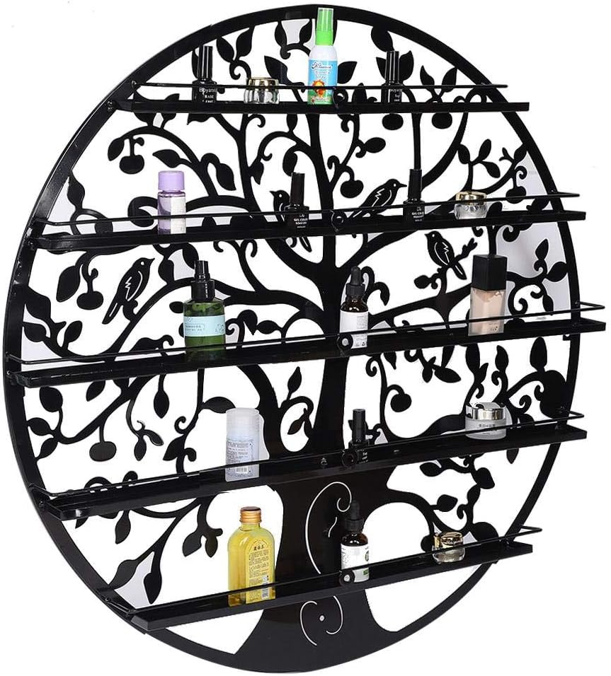 Nail Polish Holder, Long Service Life Nail Polish Rack, Professional Manicurist for Nail Salon(Black Five Layers) image number 6