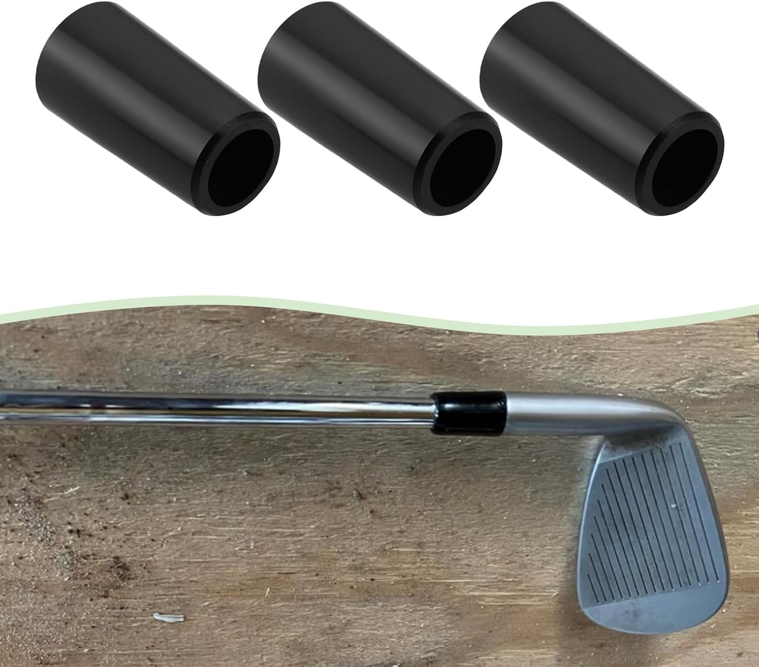 VGOL 10PCS 0.355 Inch Tapered Tips Golf Clubs Ferrules for Steel Gra-Phite Shafts Golf Shaft Upgrade image number 1