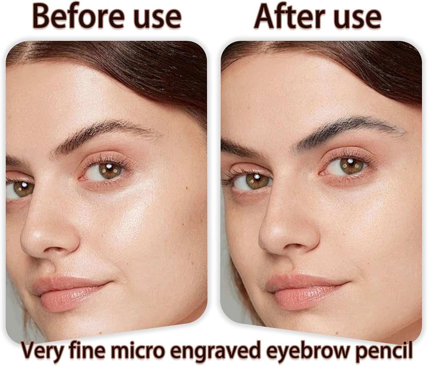 3Pcs Eyebrow Pencil, Waterproof and Long-Lasting Micro-Engraving Pattern Eye Brow Pencil, Eyebrow Strengthener Eyebrow Tint, Grayish-Brown image number 6