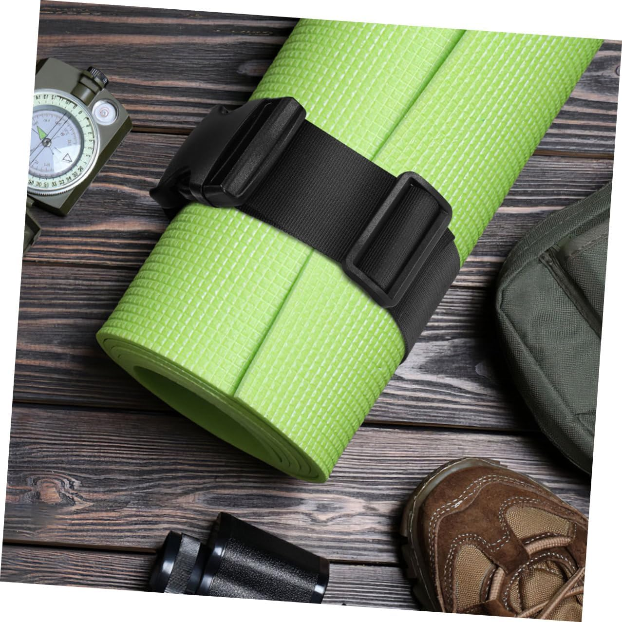 Adjustable Nylon Luggage Straps 4Pcs with Buckle, 3Cm Wide X 100Cm Long Travel Backpack Belts for Outdoor Luggage Security and Suitcase Organization image number 5