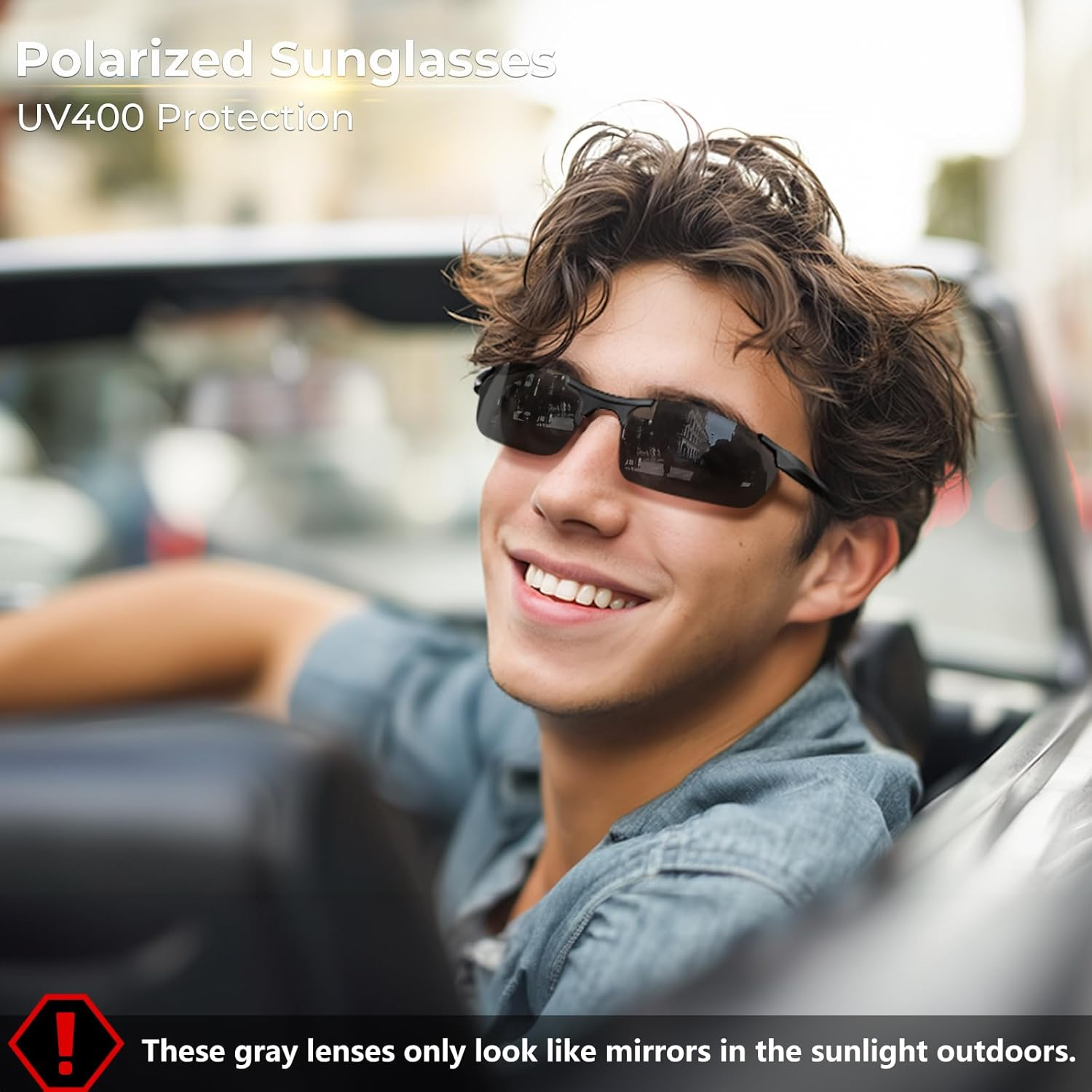 DADA-PRO Polarised Sunglasses Mens Running Driving Cycling Sports Wrap around Sun Glasses Designer UV Protection Mirrored Shades for Fishing Hiking 8177 - Brown image number 6