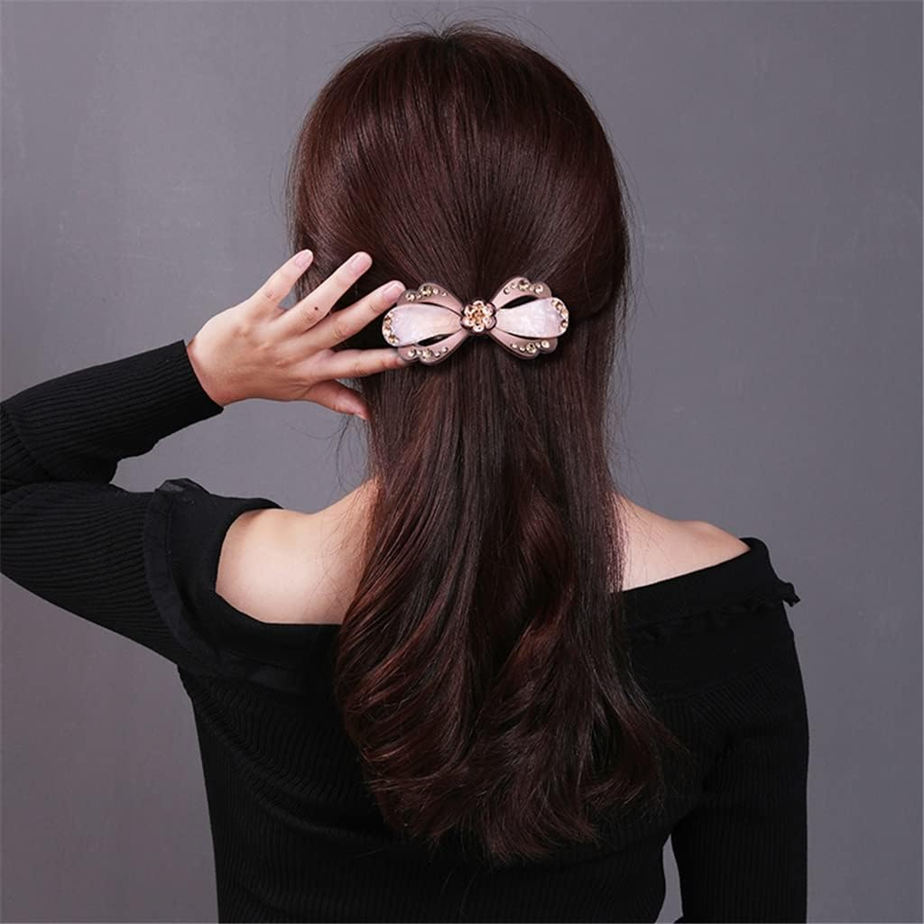Alligator Clip,Headdress,Hair Clamp,Hairpins,Hair Accessories Fabric Hairpin Rhinestone Flower Horizontal Clip Hair Headdress Spring Clip Hairpin (Color : Regular, Size image number 6