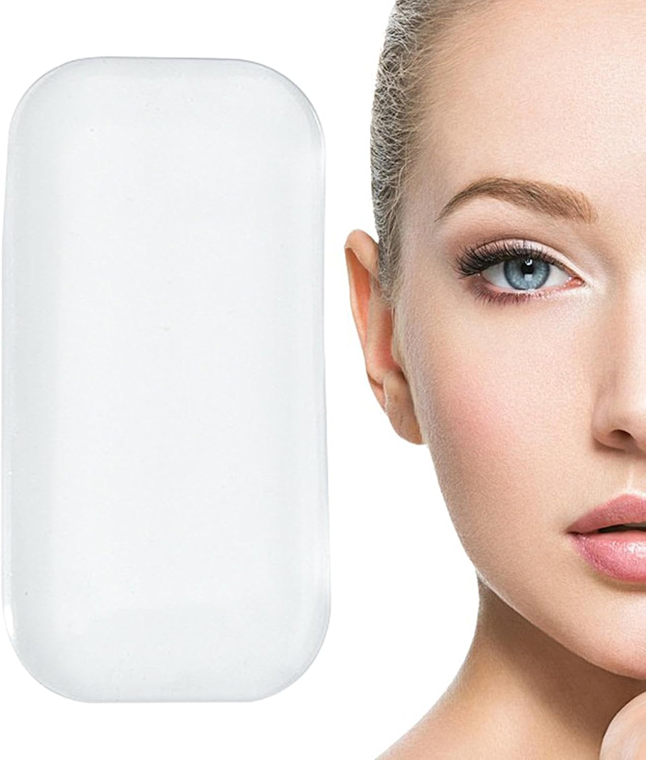 Eyelash Extension Pads, Eyelash Extensions Supplies Loose Lash Holder Pad, Skin-Friendly Silicone Eyelashes Forehead Sticker for Women Pochy image number 5