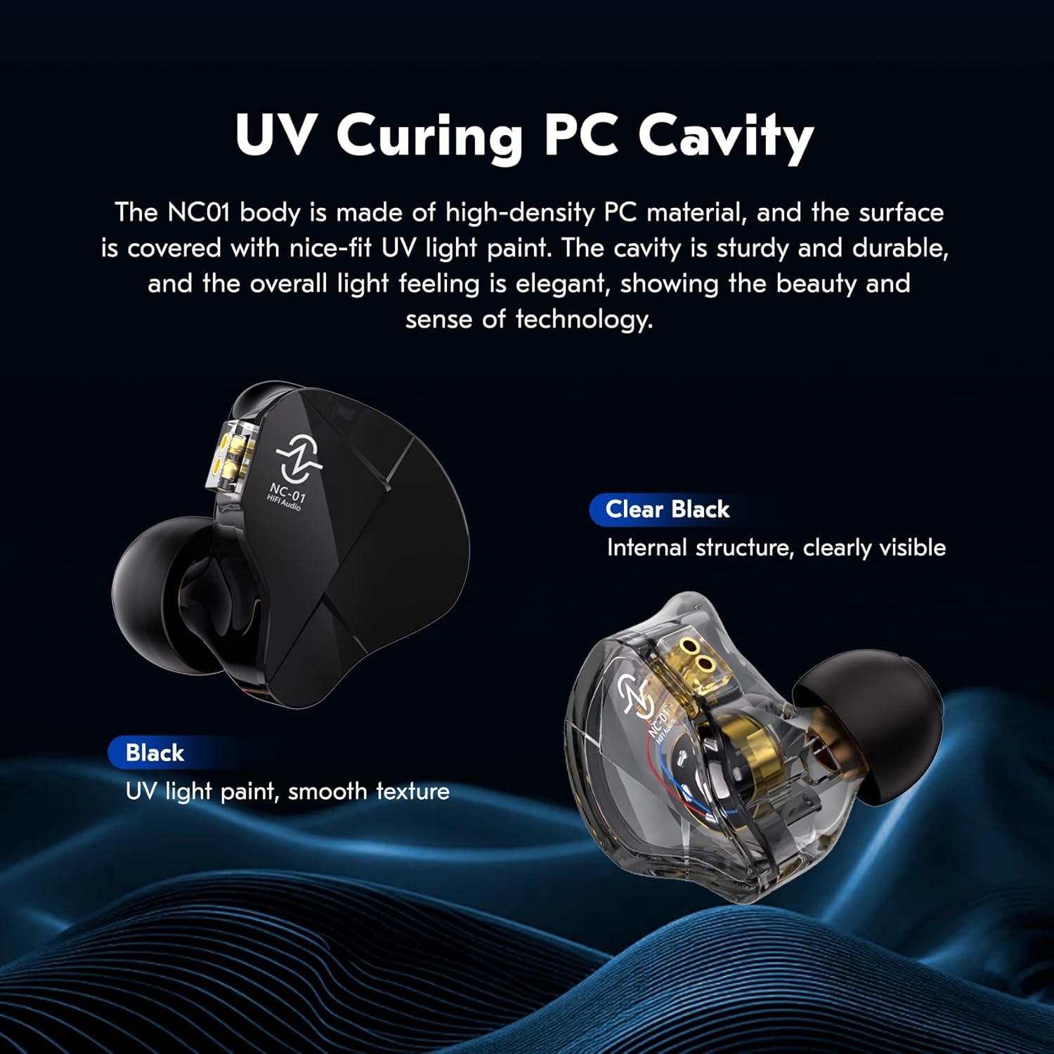 Yinyoo CCZ NC01 Gospel IEM In-Ear Monitors 10Mm Dual Magnetic DD Earphones Wired 2 Pin TFZ Gaming Earbuds with OFC Cable In-Ear Headphones Hifi for Audiophiles/Gamers image number 4