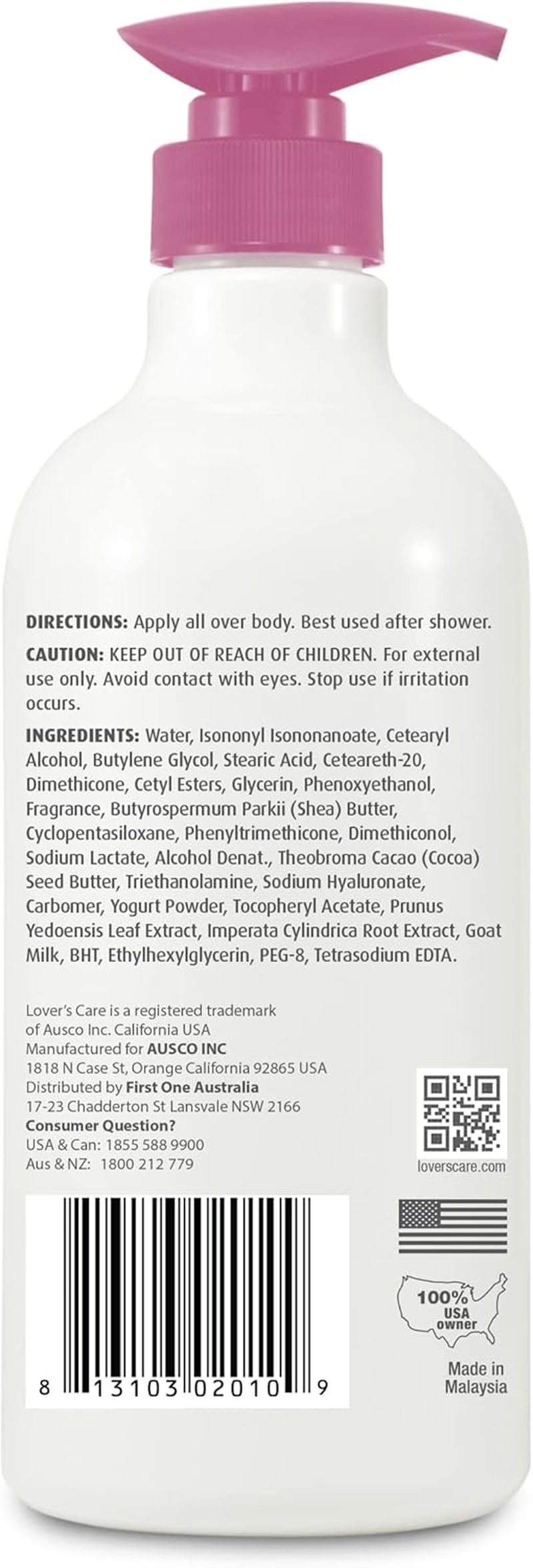 Pack of 2- Lovercare Goat'S Milk Body Lotion 800Ml Cherry Blossom image number 6