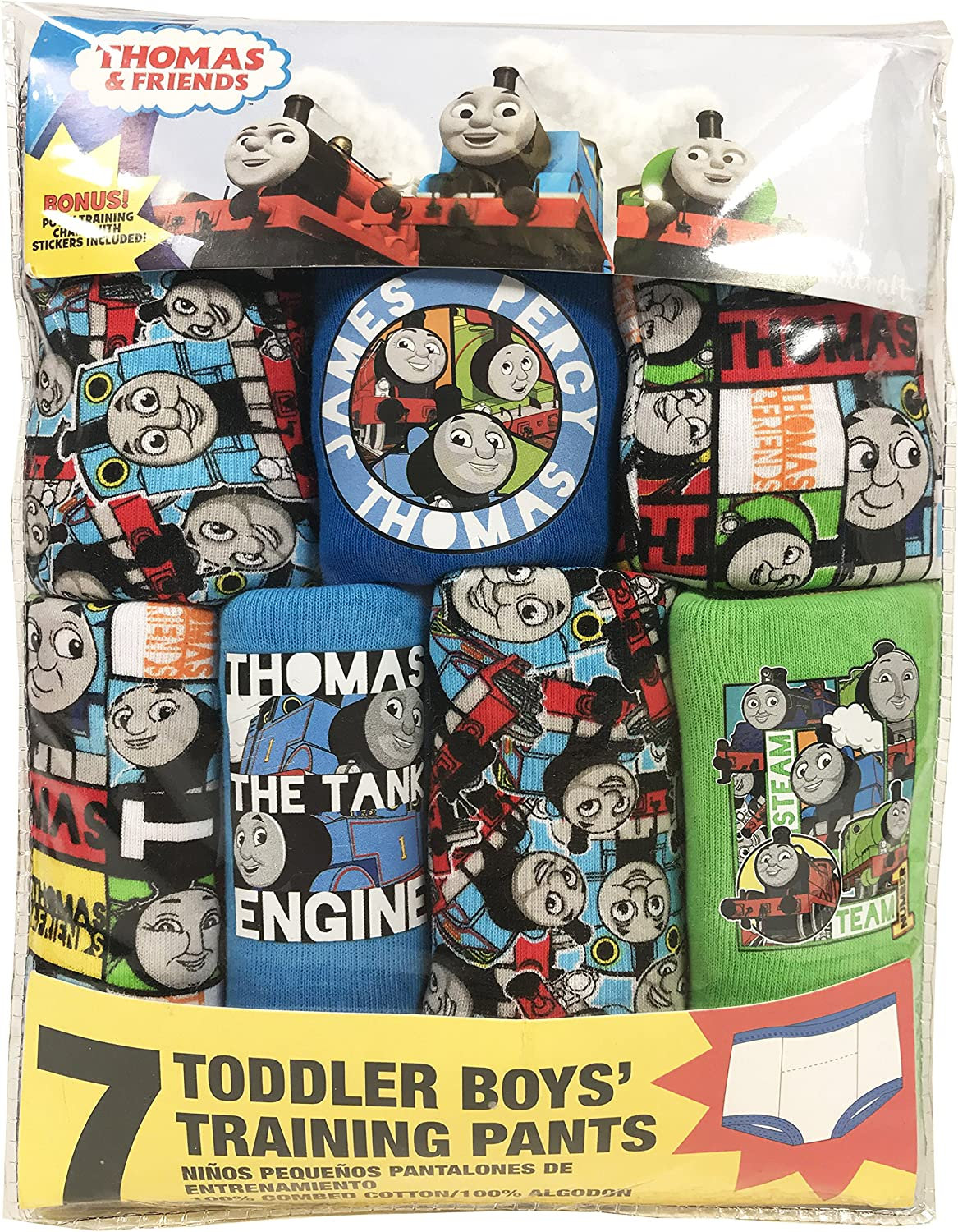Mattel Toddler Boys' Thomas the Tank Engine 7 Pack Training Pants image number 5