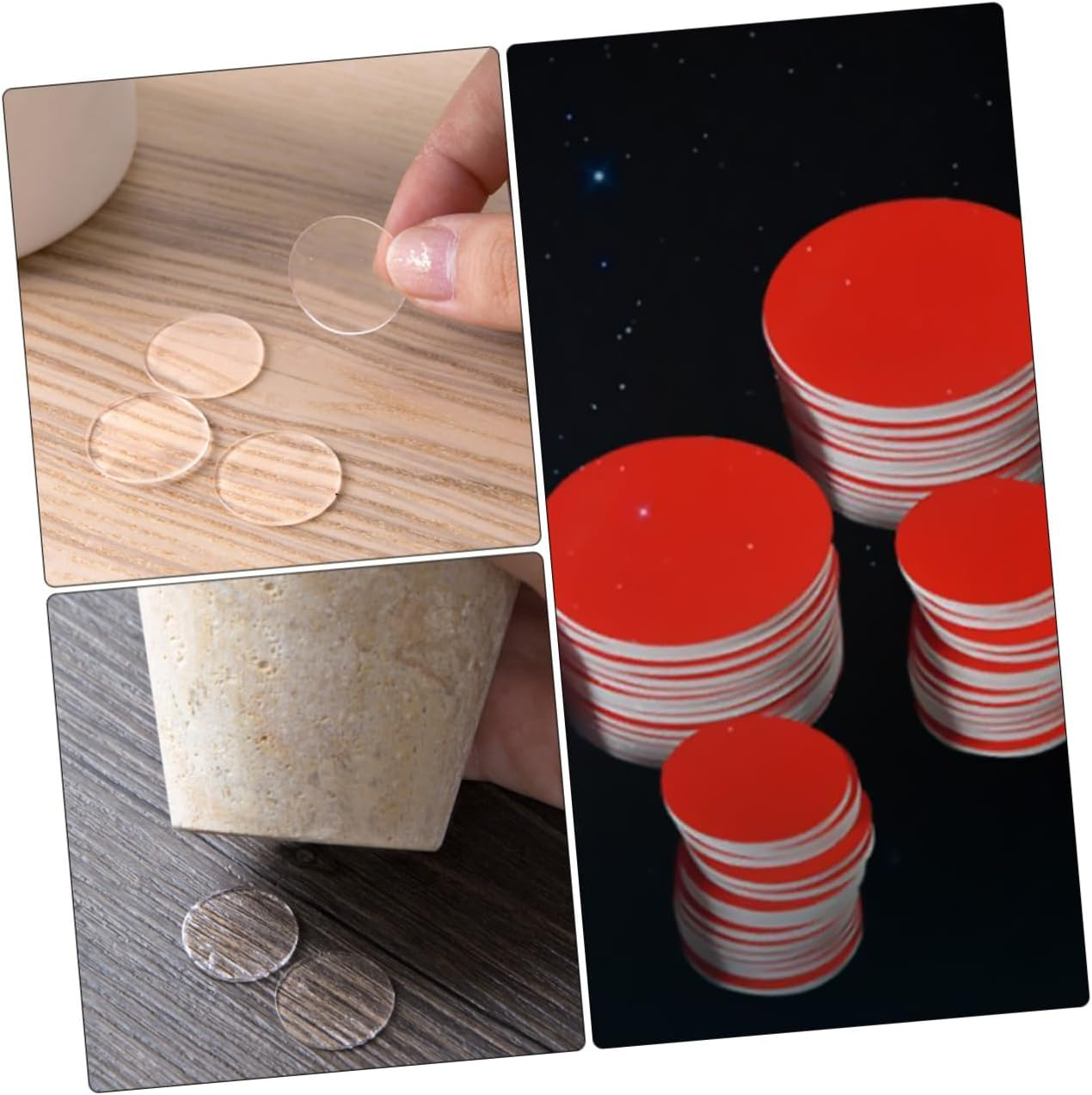 100Pcs Acrylic Double-Sided Tape Stickers round Waterproof No-Trace Adhesive Seamless Tape for Office Home Car Ornaments DIY Crafts Plastic Metal Glass Surfaces image number 4