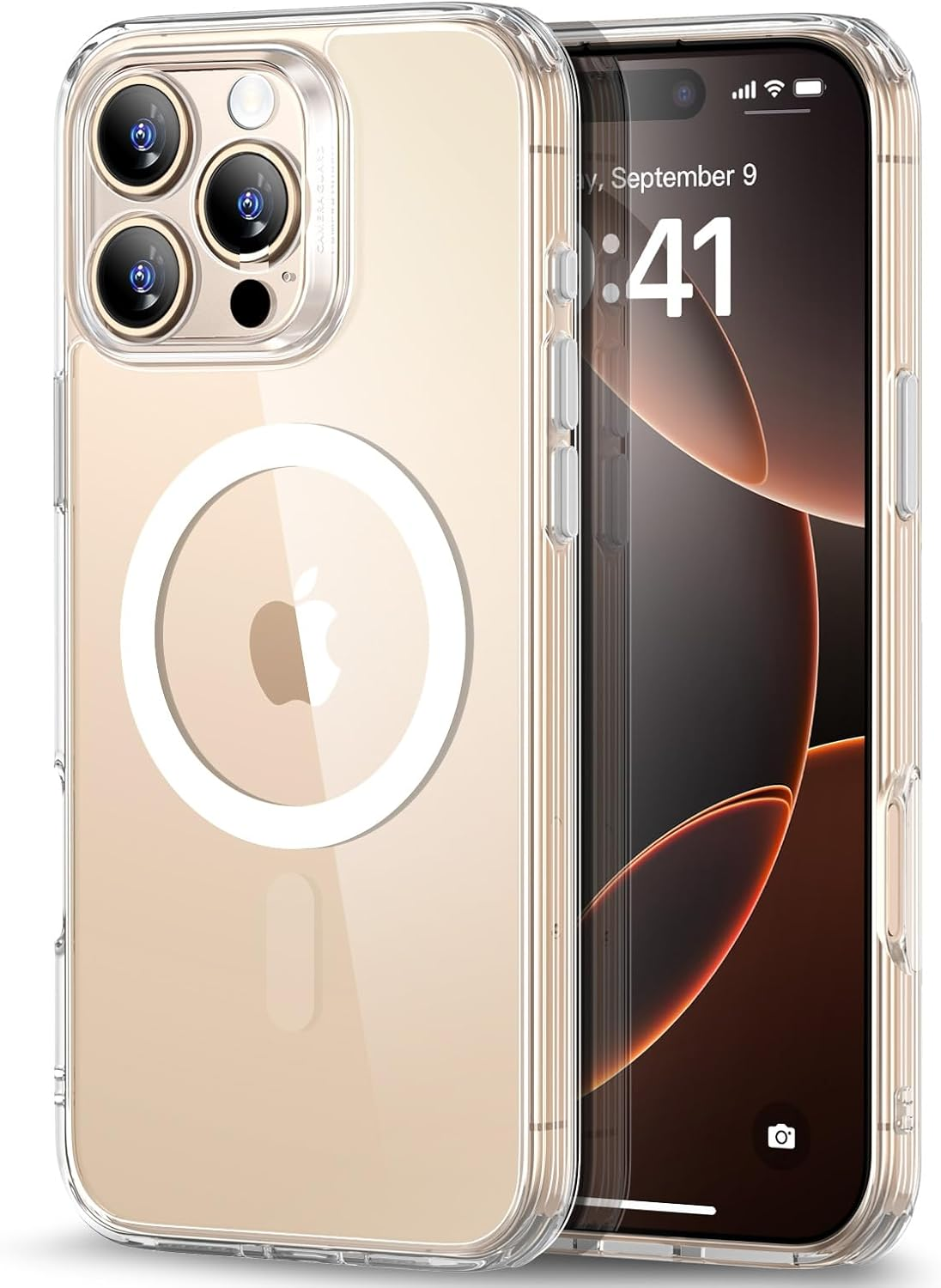 ESR for Iphone 16 Pro Max Case (4 in 1) Set, Translucent Matte Case with Screen Protector, Compatible with Magsafe, Military-Grade Protection, Classic Series, Clear image number 5