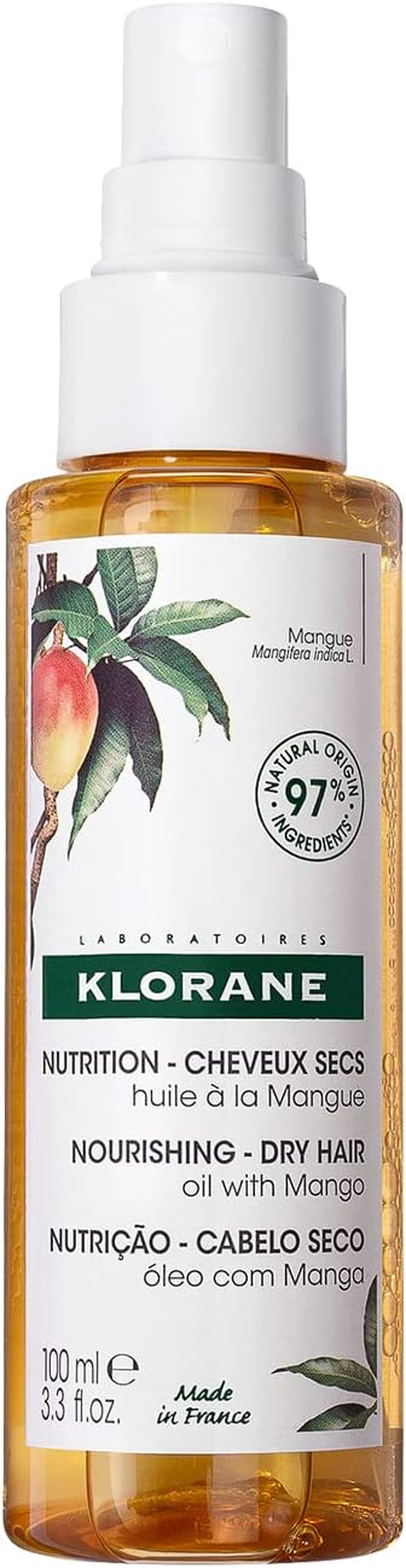 KLORANE Mangue Nourishing Oil with Mango BIO 100Ml image number 4