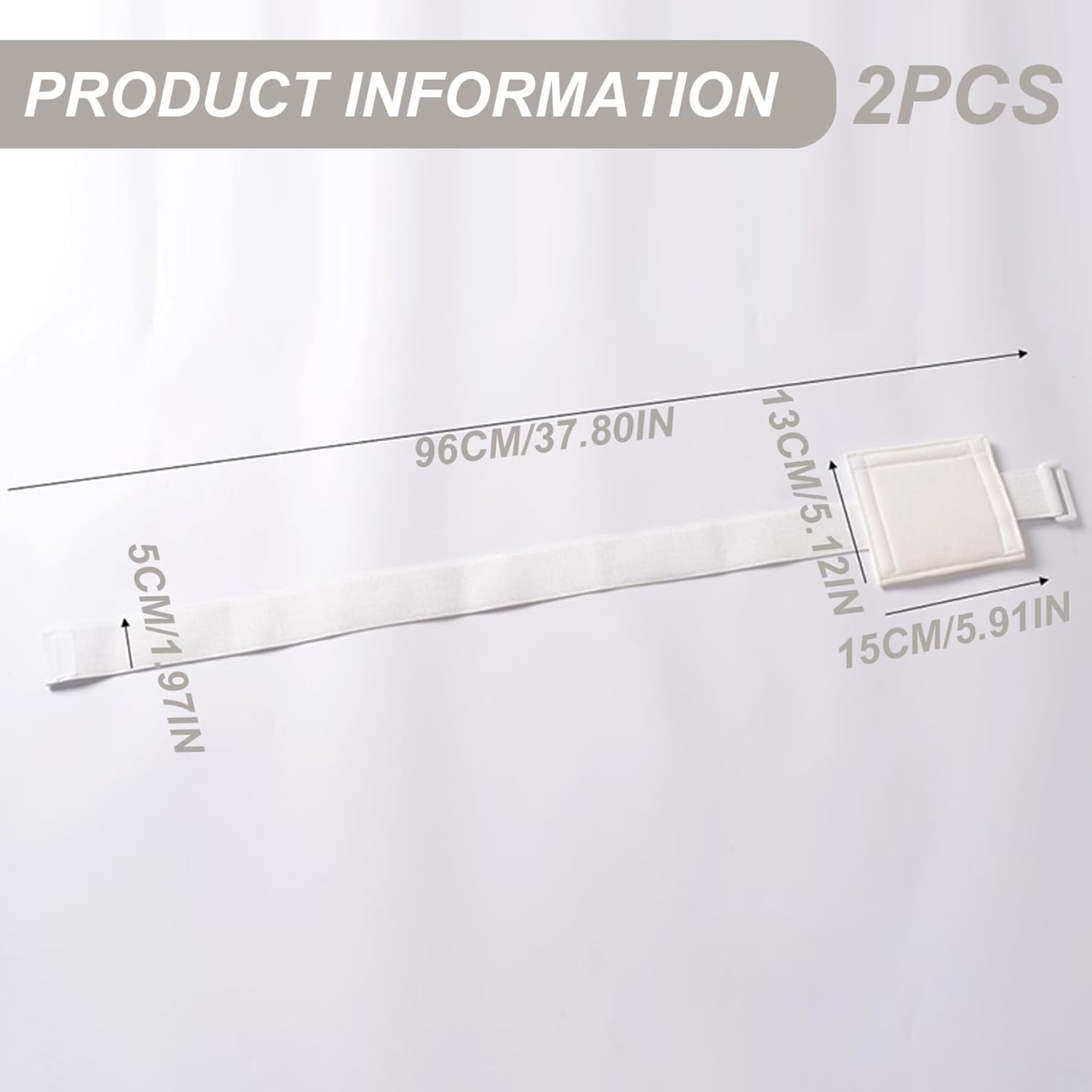 Feeding Tube Belt, Adjustable Soft Comfortable Feeding Tube Holder for Peritoneal Dialysis Accessories 2Pcs Peritoneal Dialysis Belt, Peg Holder, Pd Catheter- image number 2