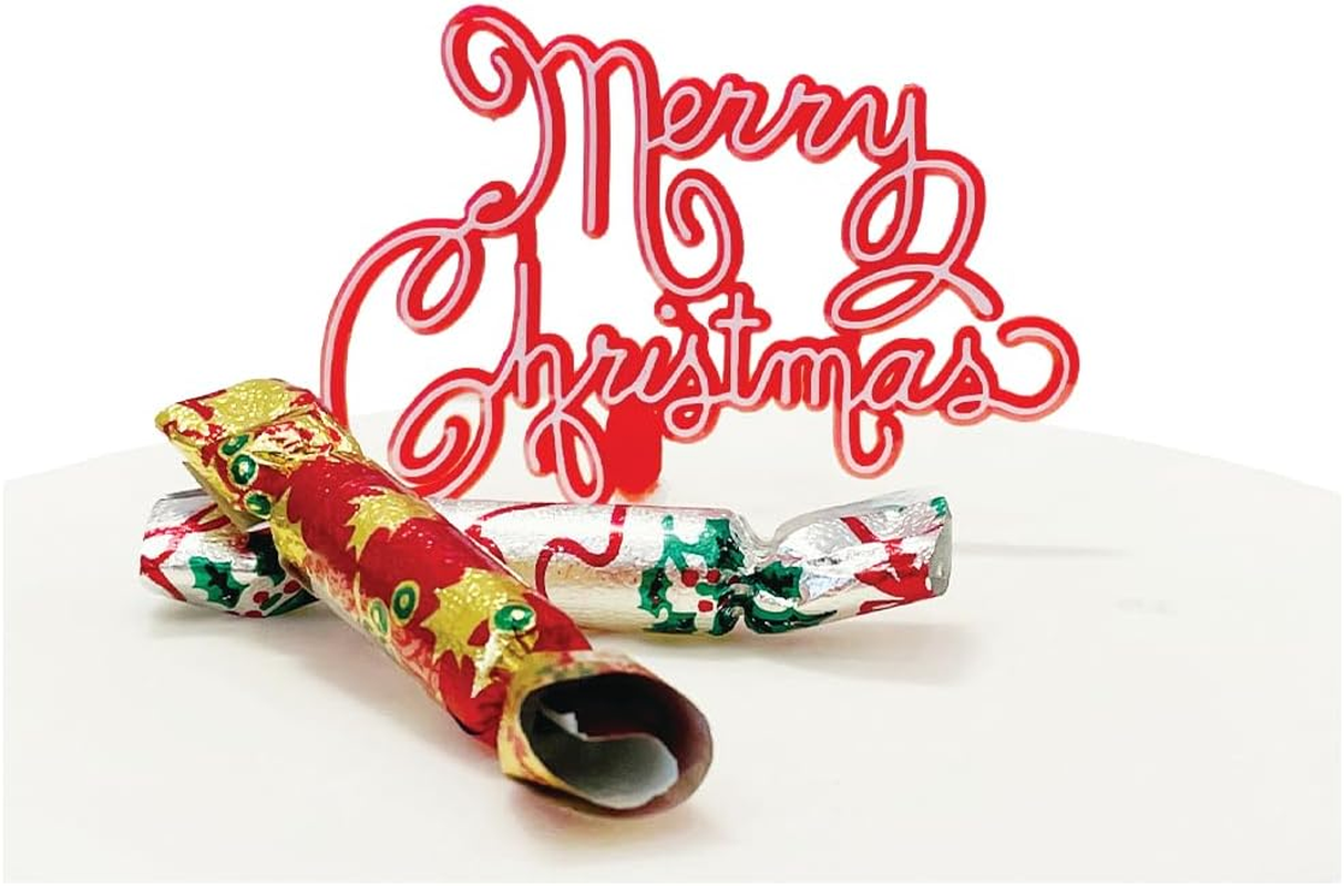 Anniversary House 5Pcs Woodland Yule Log Decorating Kit Christmas Cake Decorations, Christmas Cake Toppers, Yule Log Decorations, Traditional Non-Edible Decorations, BX351 UK image number 3