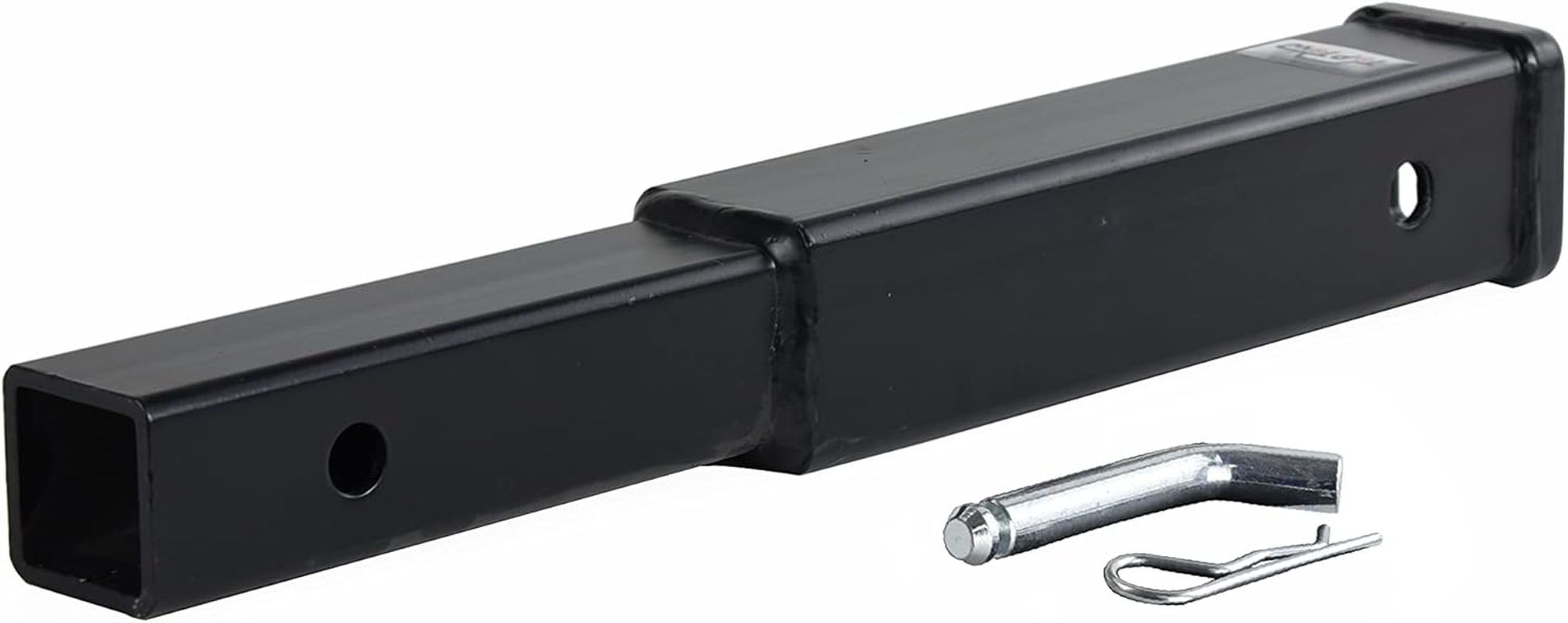TOPTOW Trailer Hitch Extender, 12 in Extension Length, 2 X 2 Receiver Tube Openning, Fits for 2 Inch Receiver, 3500Lbs, with 5/8 Inch Hitch Pin and Clip image number 2