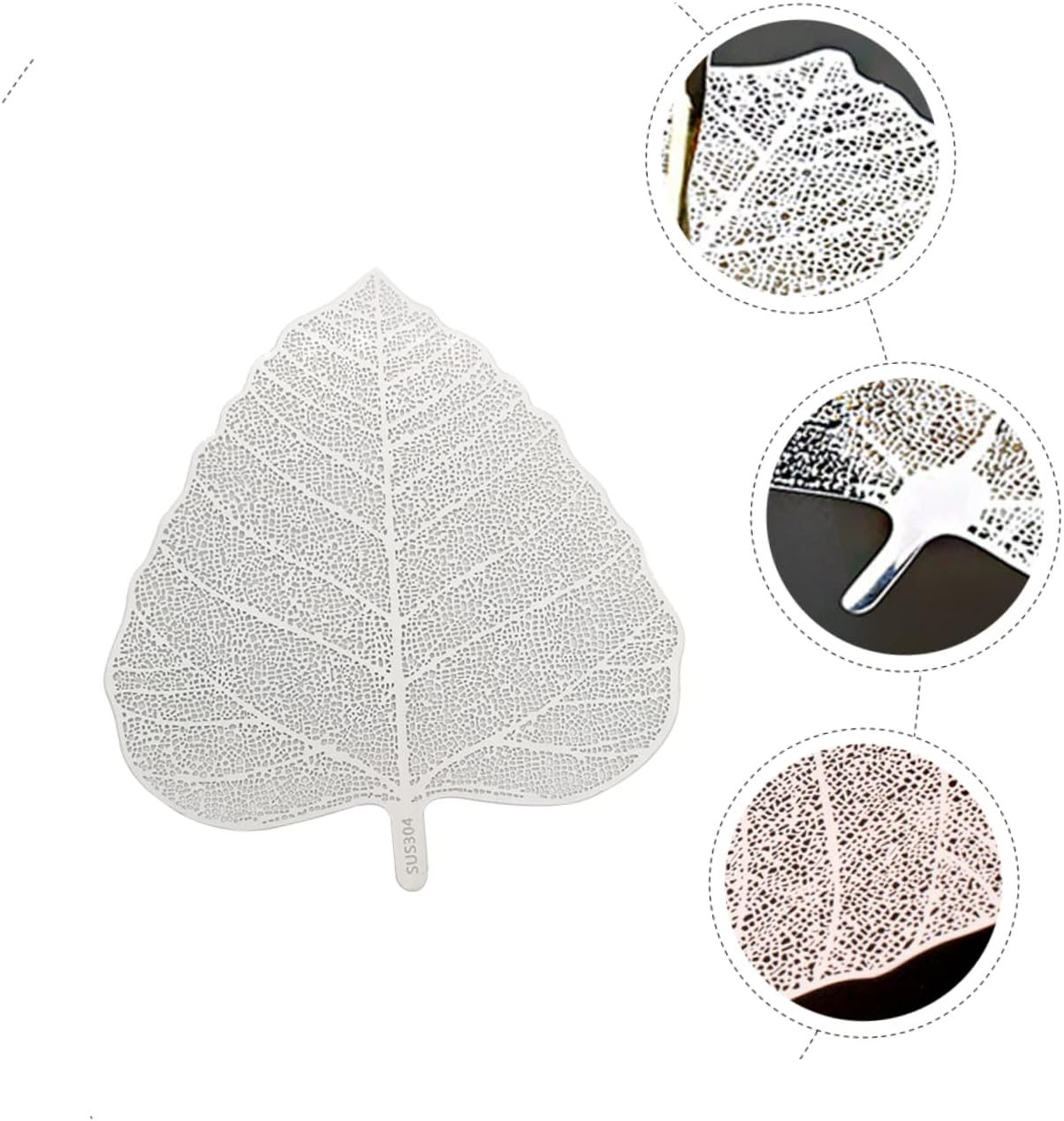 SHOWERORO Leaf-Shaped Tea Infuser Stainless Steel Tea Filter for Household Use Fine Mesh Teaware Accessory for Brewing Home Kitchen Coffee Espresso Preparation image number 6