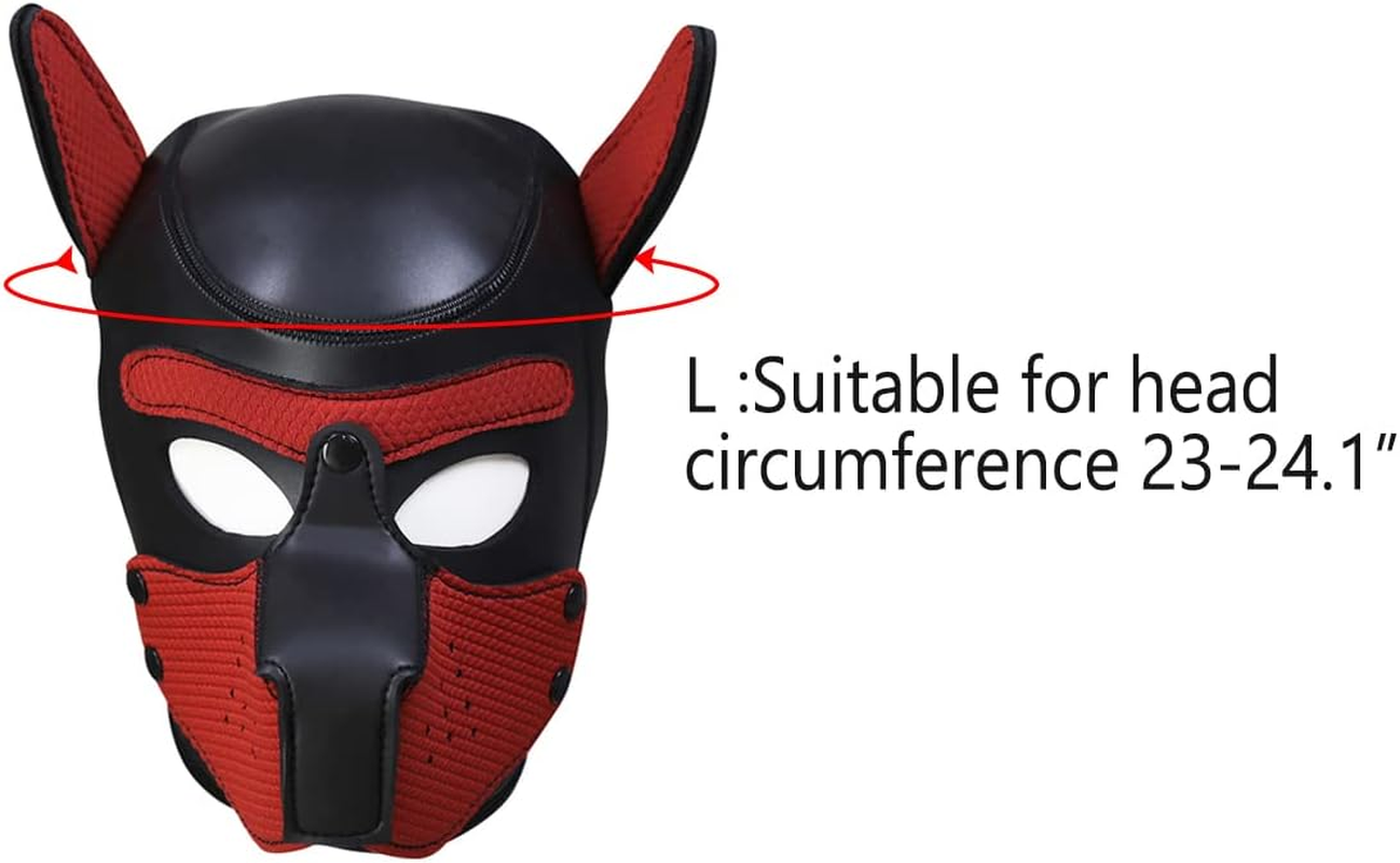 Pup Hood, Black & Red, Large image number 6