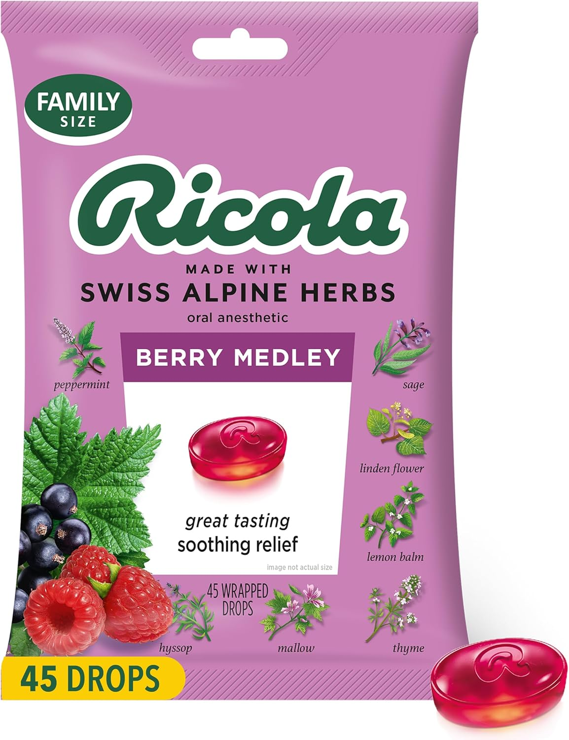 RICOLA Berry Medley Lozenge, 45 CT image number 5
