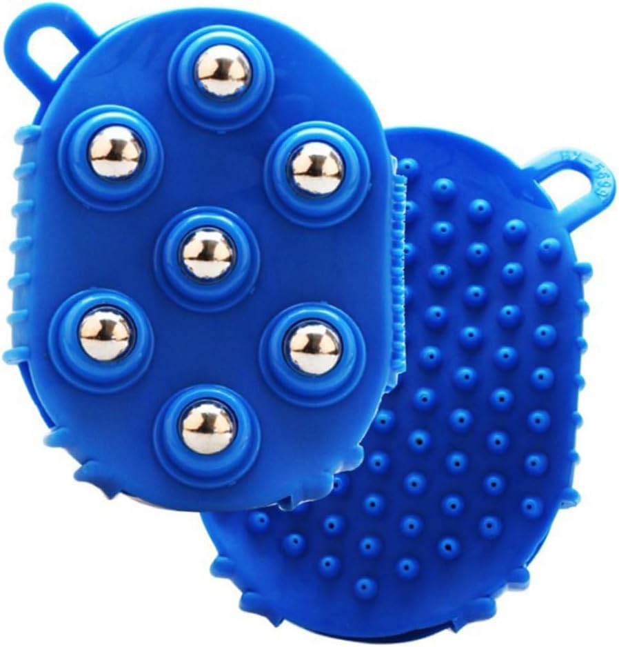 GLEAVI Massage Glove Exfoliator Back Massager Brush Handheld Roller Gloves Body Massage Comb image number 6