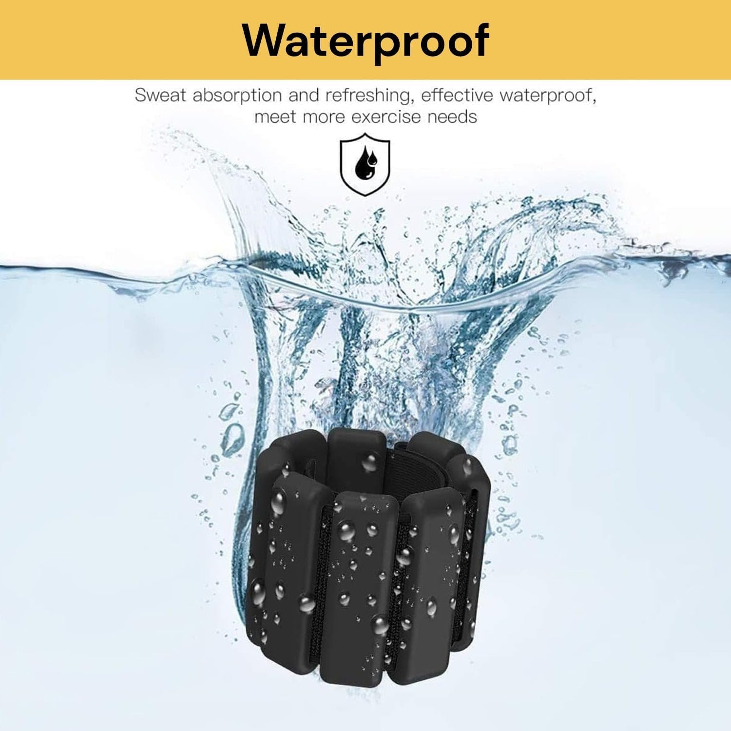 EZONEDEAL 2Pcs/Set Wrist Ankle Weights Adjustable Set- Durable Wrist Weights Silicone Wrists Bangles for Men Women Kids, Increase Training Weights for Exercise,Jogging,Yoga,Gym,Strength Training image number 6