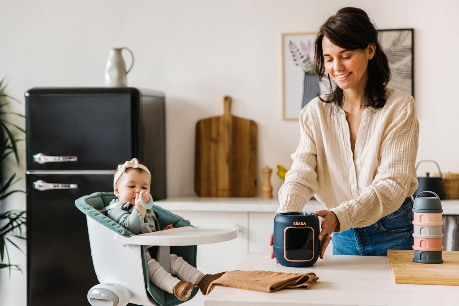 Beaba 5-In-1 Multi Milk Bottle Warmer, Night Blue image number 6