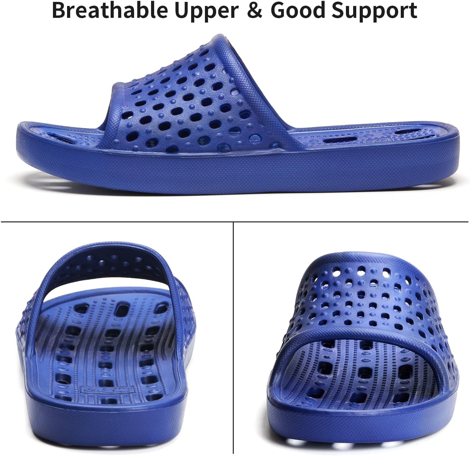Xomiboe Shower Shoes Quick Drying Non-Slip Comfortable Men Women House Slippers image number 6