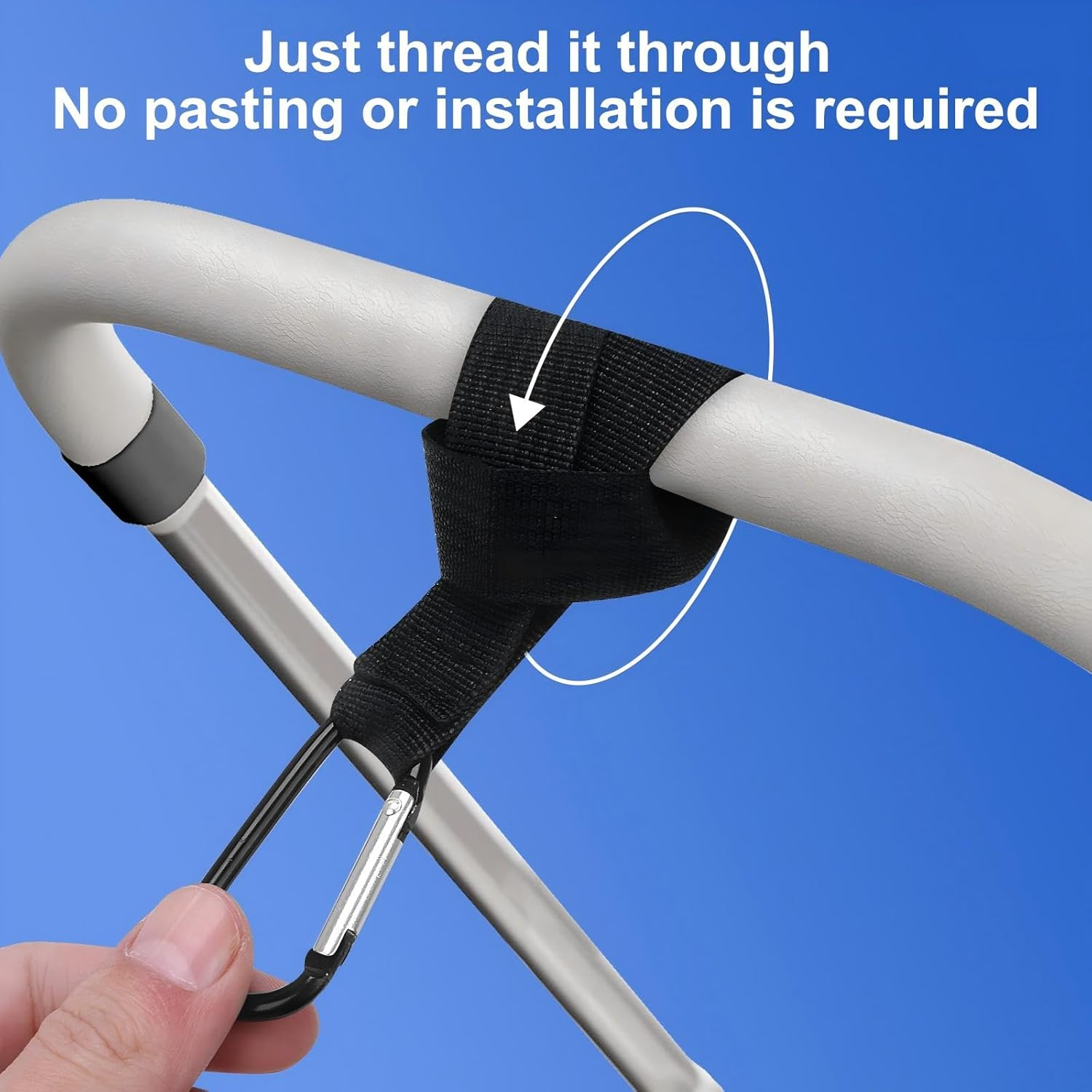 4 Pcs Guoluvsoo Stroller Hooks, Multifunction Stroller Hooks for Bags, Diaper Bags, Purse, Shopping, Backpack, Universal Stroller Clips and Hooks, Mommy Hook, Stroller Accessories image number 5