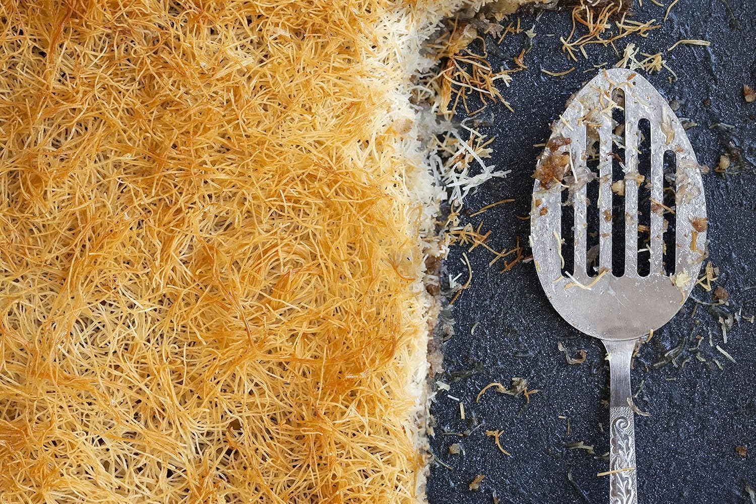 Kral Traditional Shredded Phyllo Dough, Kataifi Pastry for Middle Eastern Desserts, Kunefe, Dubai Chocolate, Halal Certified, 500G image number 4