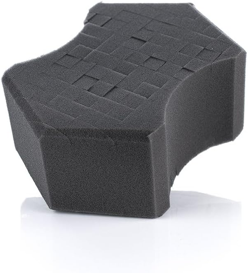 The Rag Company Ultra Safe Sponge - Latest Foam Technology Safe for All Types of Paint and Wheel Finishes - Easy-To-Hold Ergonomic Grip for Wash Bucket and Rinseless Washing - Dark Grey
