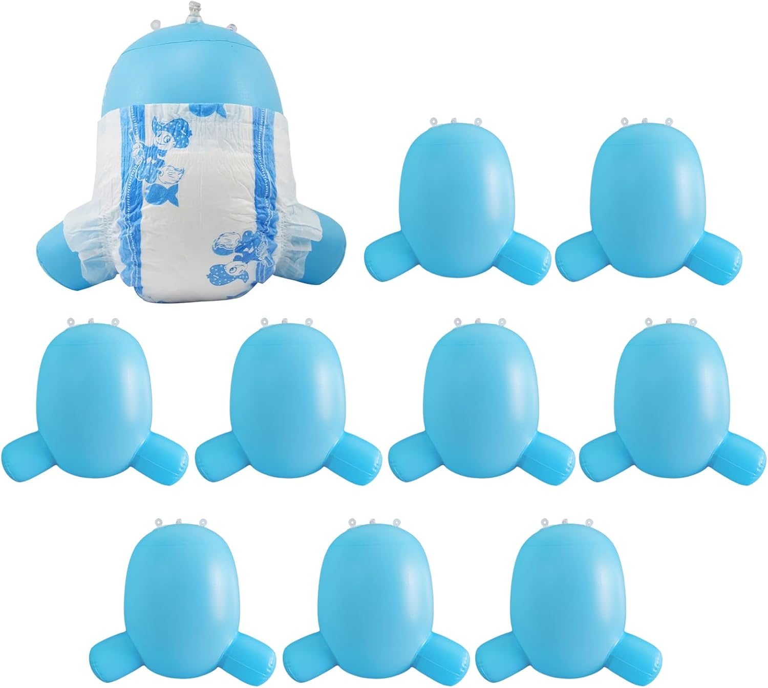 Inflatable Display Model - 10Pcs Torso Stand for Realistic Presentation, Lightweight Design with Easy Inflation, Reusable Diaper Display Mannequin for Store Showcase, and Photography Use image number 6