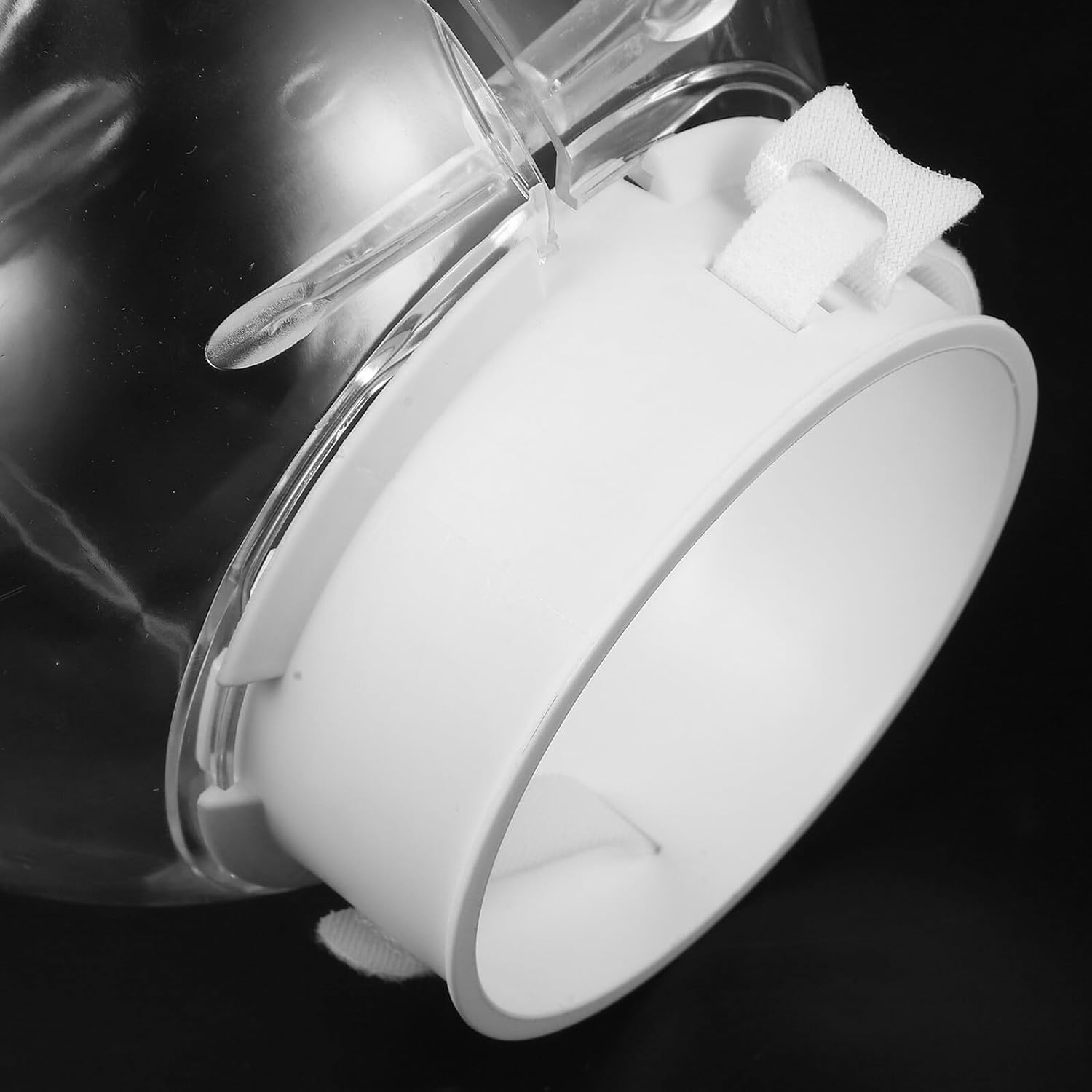 DIKACA Transparent Pet Helmet for Cats and Dogs Anti-Biting Breathable Space Helmet for Surgery Grooming and Bathing Protection Clear Hood Preventing Self-Injury image number 3