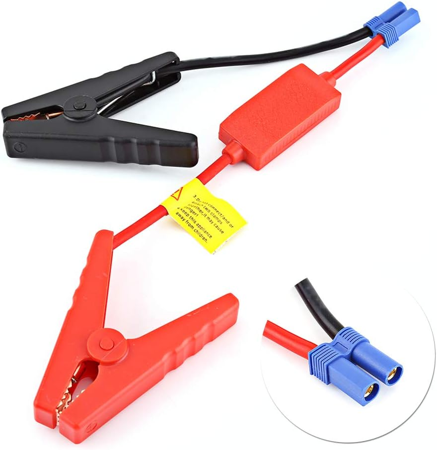 Akozon Car Battery Booster Cable with Reverse Charging Prevention for Battery Start image number 5