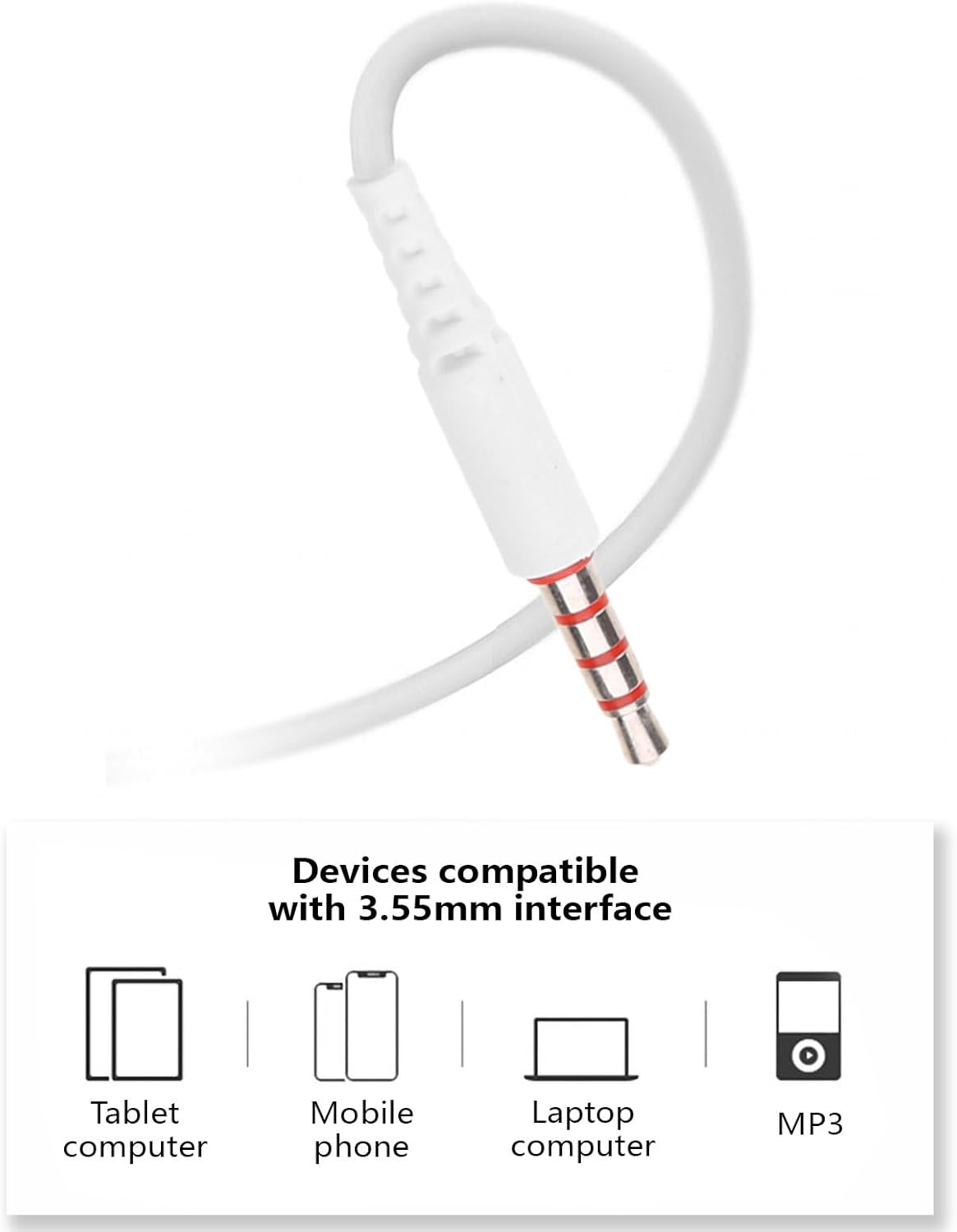 Noise-Canceling Earbuds with User-Friendly Features, Comfortable Fit Earbuds with Controllable 3.5Mm Earbuds image number 6