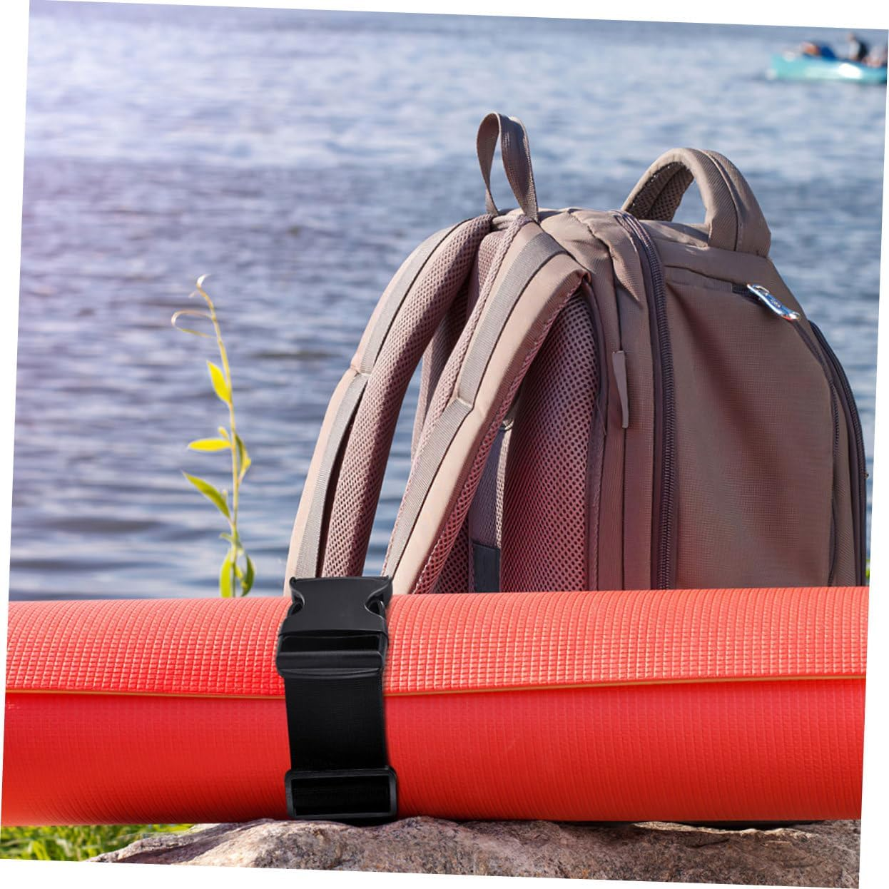 Luxshiny Adjustable Luggage Straps Nylon Buckle Outdoor Travel Accessories Sturdy Quick-Release Belt for Suitcases and Backpacks Convenient Fixing and Tightening Strap for Travel Use image number 4