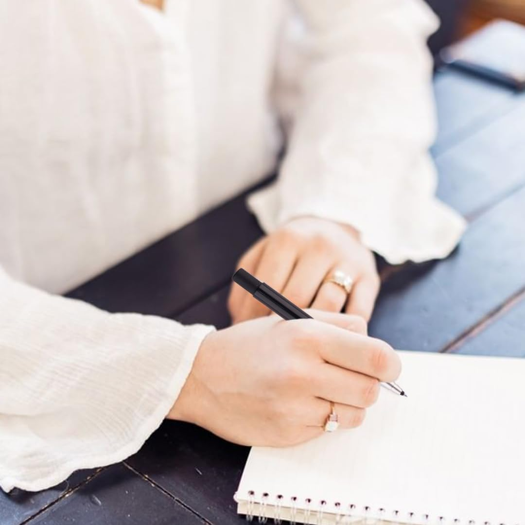 Parker Vector Standard Black Body Gold Trim Roller Ball Ink Pen, Writing Pens, Blue image number 2