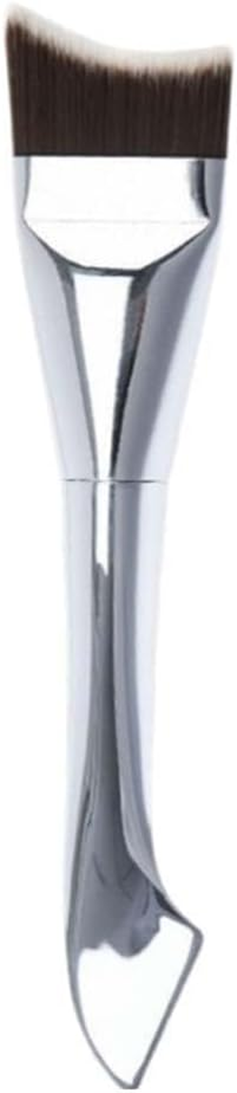 Flat Foundation Brush for Cream, Professional Makeup Brush for Blending Foundation, Concealer, Cheek and Nose, Wet or Dry Use Synthetic Fiber Face Brush, Flawless Seamless Makeup Tool image number 2