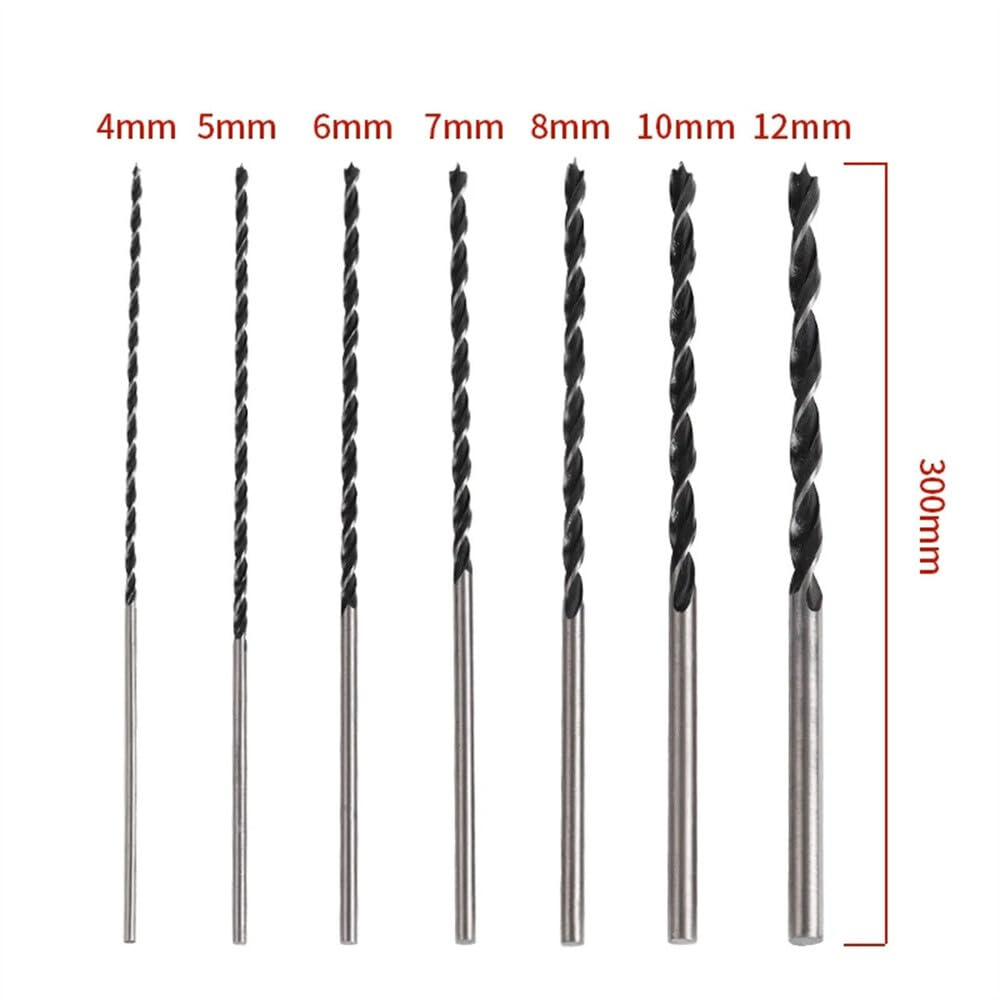 300MM Extra Long Wood Drill Bits Brad Point Woodworking Set 4 5 6 7 8 10 12Mm