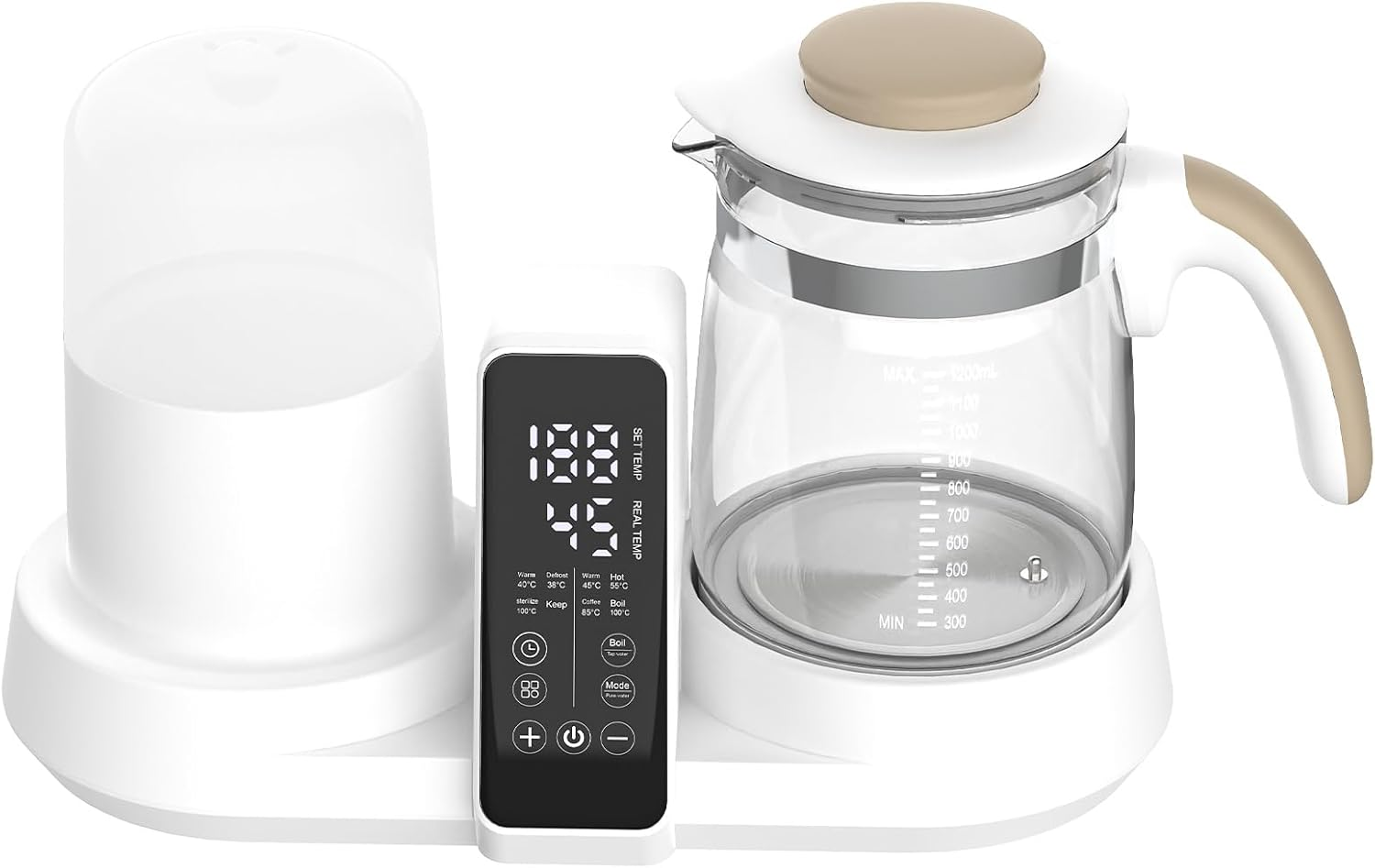 Baby Bottle Warmer, 8-In-1 Portable Instant Baby Milk Warmer with 24H Keep Warm, with Thaw, Sterili-Zing, Heat Baby Food Jars for Breastmilk, Formula, Tea, Coffee image number 2