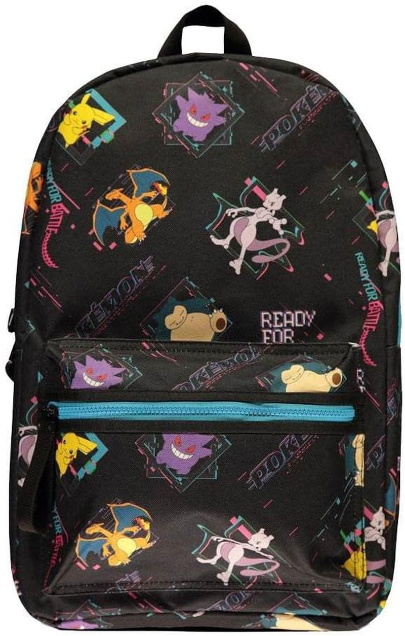 Pokemon Backpack All over Print Official Black One Size image number 1