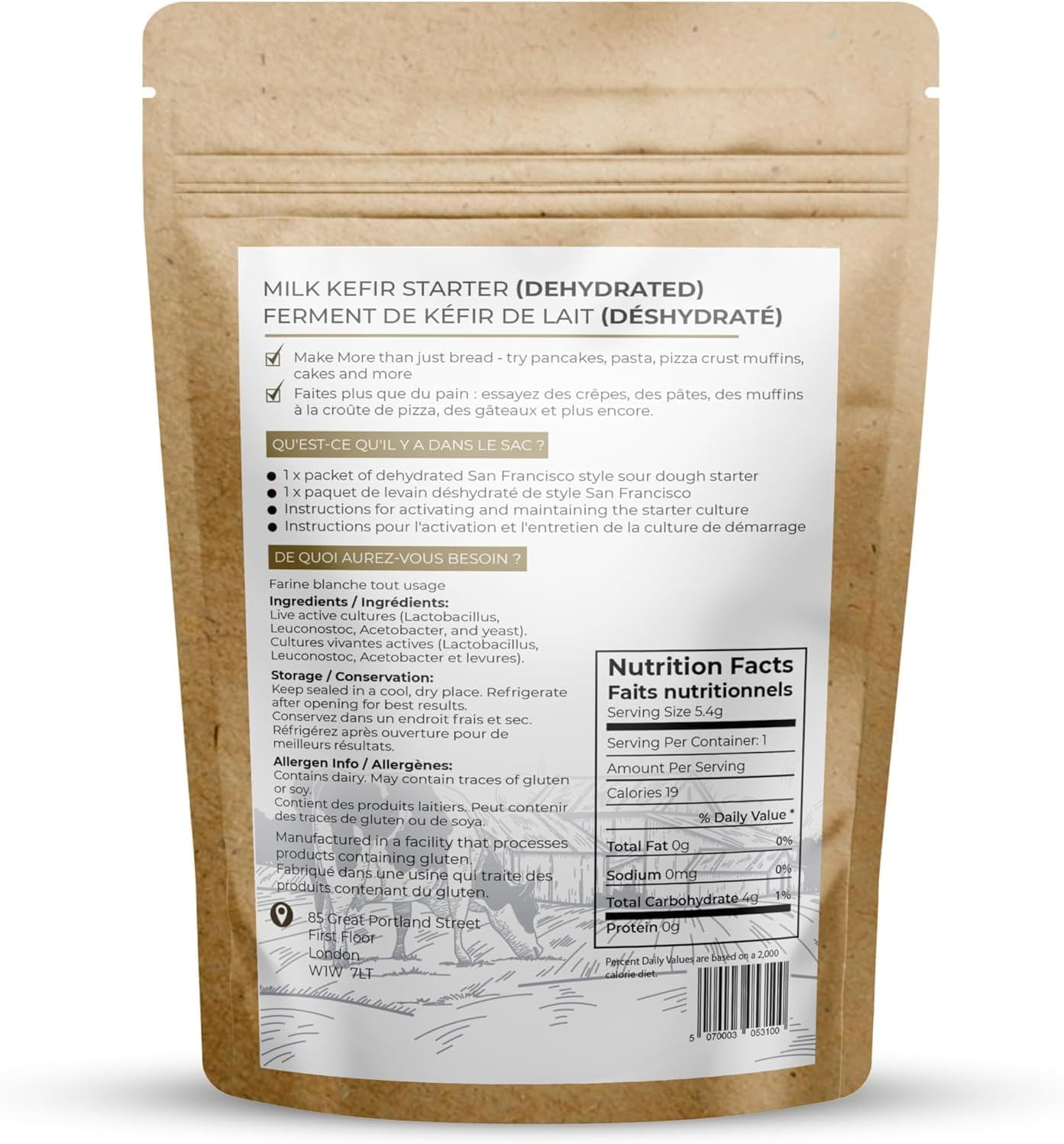 Dough Dough at Home Milk Kefir Starter Culture, 15G &ndash; Dehydrated & Easy to Use image number 4