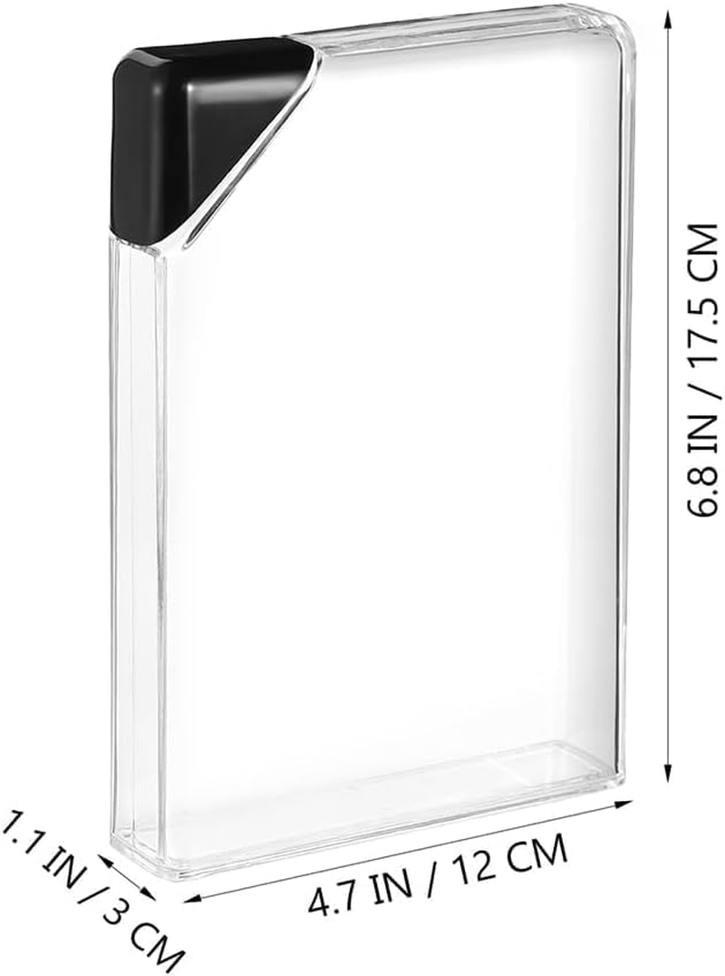 Flask Transparent Flat Water Bottle - Stylish Memo Bottle for Sports, Slim Paper Design, Clear Juice Container image number 1