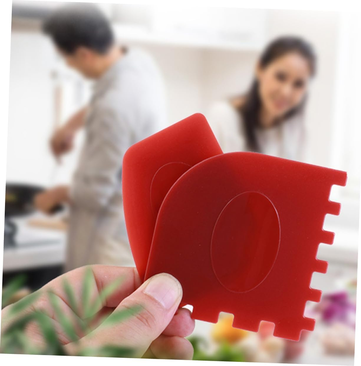 Ksngtixe 4Pcs Grill Scraper for Cast Iron & Non-Stick Pans, Heavy Duty BBQ Griddle Cleaner Tool with Ergonomic Slip Grip - Durable Kitchen Scraper for Easy Cleaning image number 5