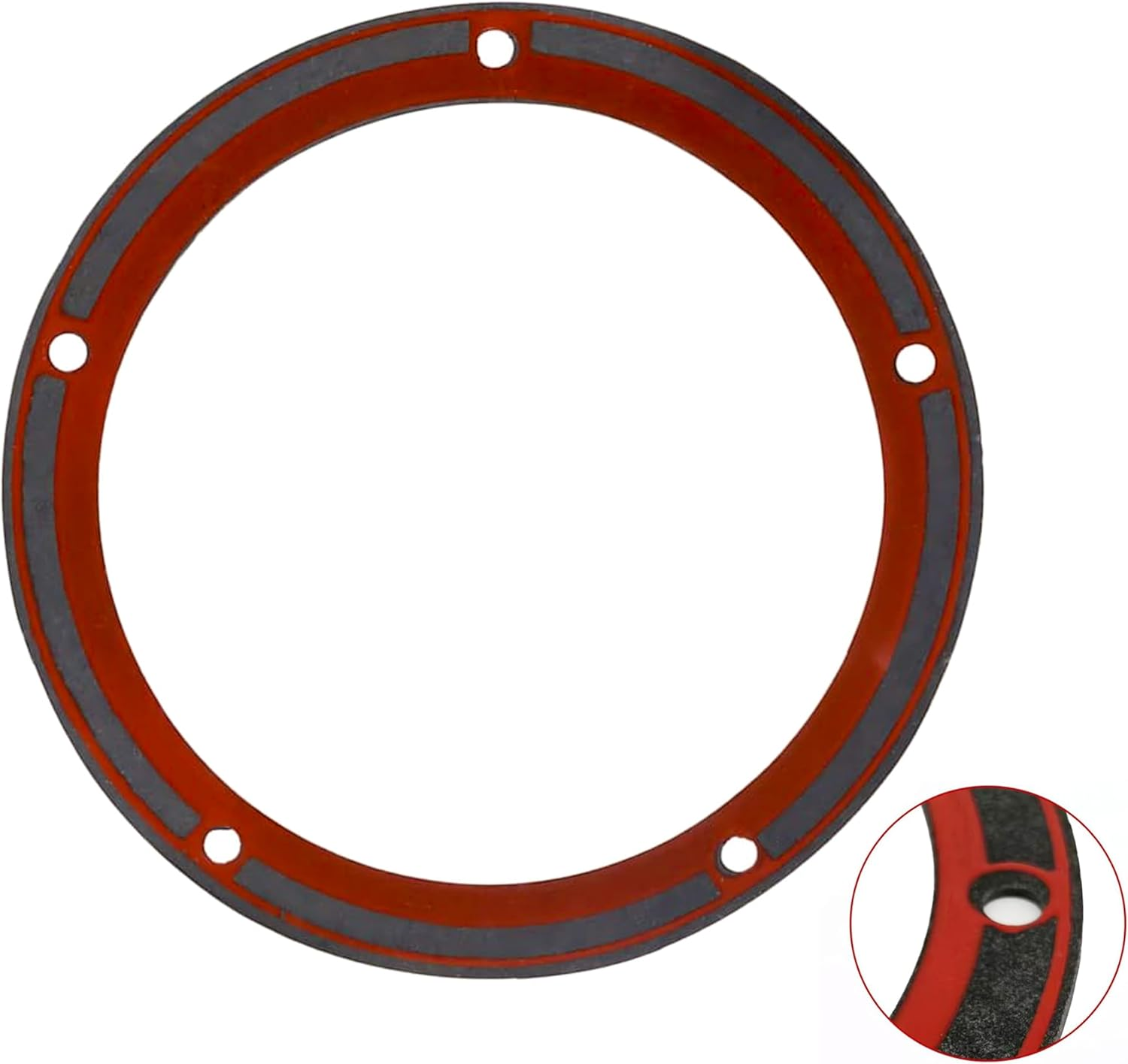 5 Holes Twin Cam Derby Cover Gasket,Gasket Rings,Compatible with Harley Touring Dyna Electra Glide Softail Fatboy FXD 1999-2016 25416-99X,Motorcycle Accessories image number 5