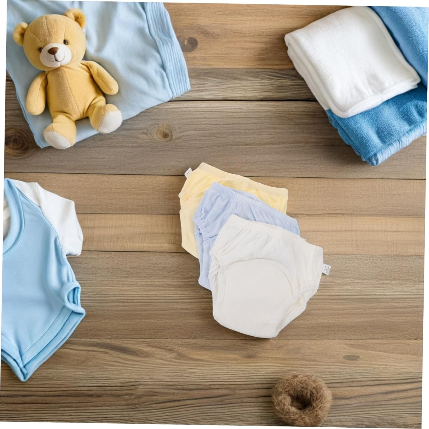 Hohopeti 3PCS Reusable Cotton Training Pants for Leakproof Design Breathable Soft Potty Underwear for Boys and Comfortable Fit for Day and Night Use image number 6