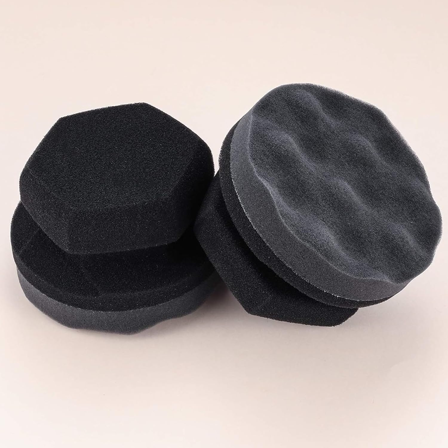 3 Pack Large Tire Dressing Applicator Pad, Durable and Reusable Hex-Grip Tire Detailing Tool for Applying Tire Shine image number 1