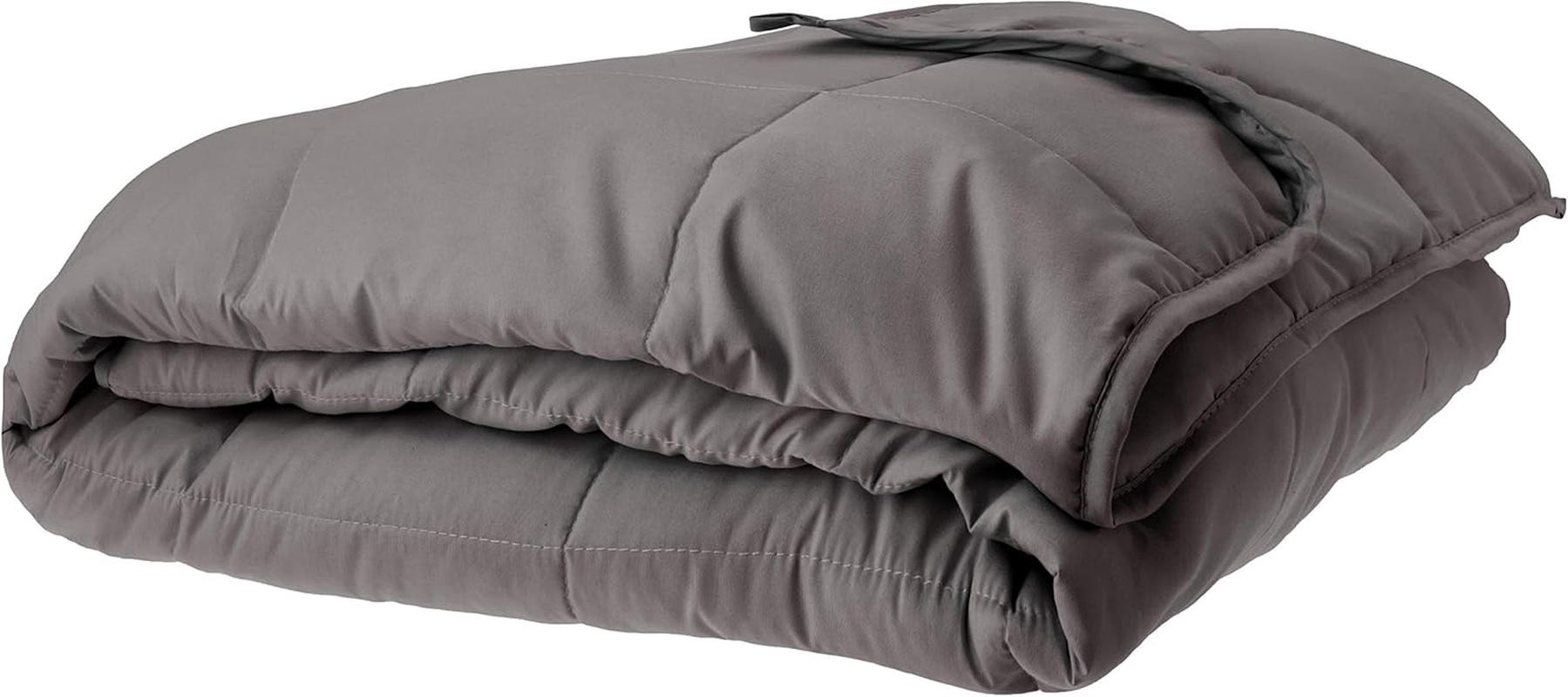 LUXOR Microfibre Weighted Blanket, Machine Washable Winter Blankets for Adults (6.8KG (122X198Cm), Grey)