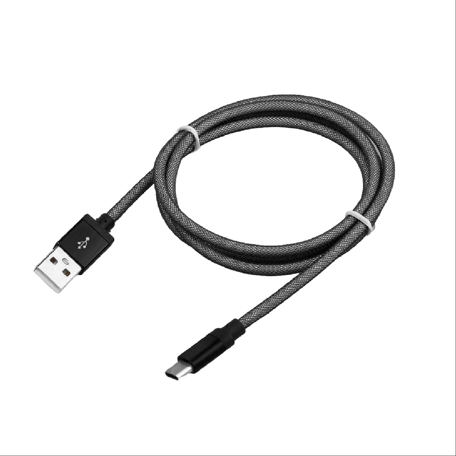 EZONEDEAL High Speed USB to Micro USB Cable 6FT Android Charger Cord - Cell Phone Charger Cord Nylon Braided USB Charging Cable Compatible with All Micro USB Charger Cable Phone (2M White)