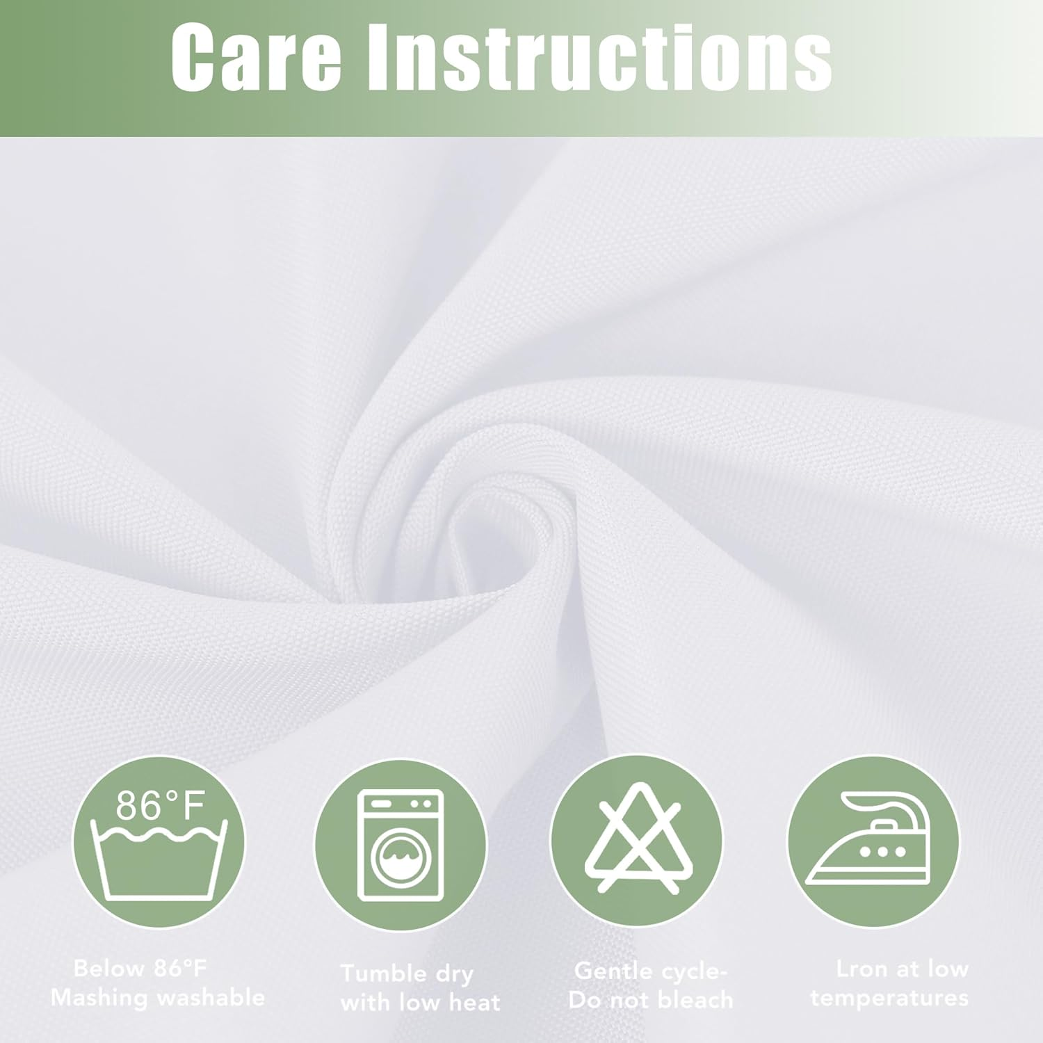 Holidayideas Outdoor Curtains for Patio Waterproof, 6 Panels - 54X95 Inches - Weatherproof Privacy Outsides Curtains for Cabana Porch Pergola, Sunlight & UV Blocking (White, Grommet Top) image number 7