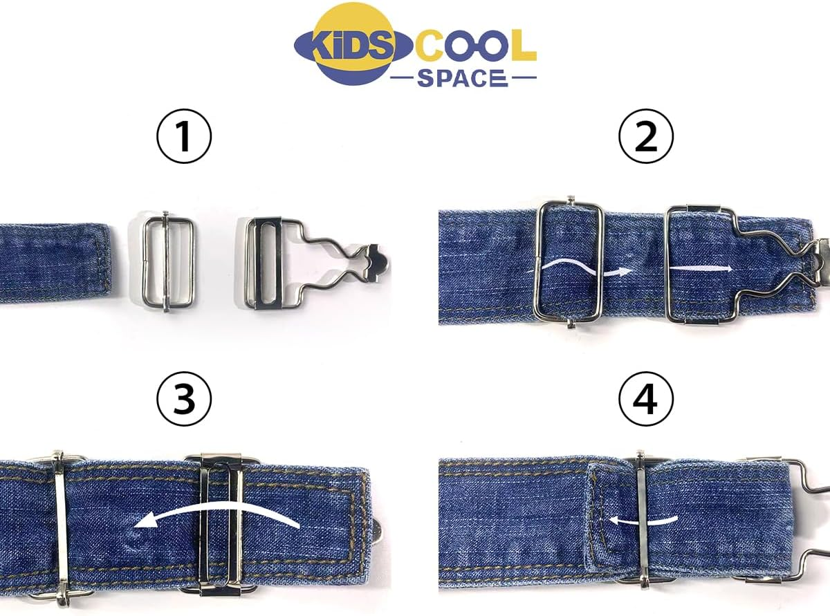 KIDSCOOL SPACE Girls Denim Overalls, Bibs Washed Stretchy Jeans Jumpsuit image number 4