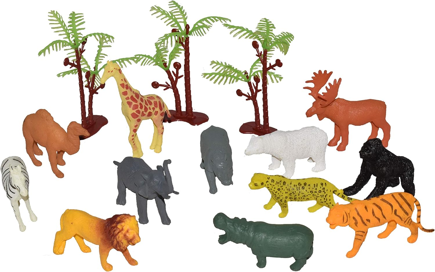 Wild Republic Animal Mini Bucket, Toy Figurines, Kids Gifts, Zoo Party Supplies, Zoo Animals, 15 Piece Playset image number 3