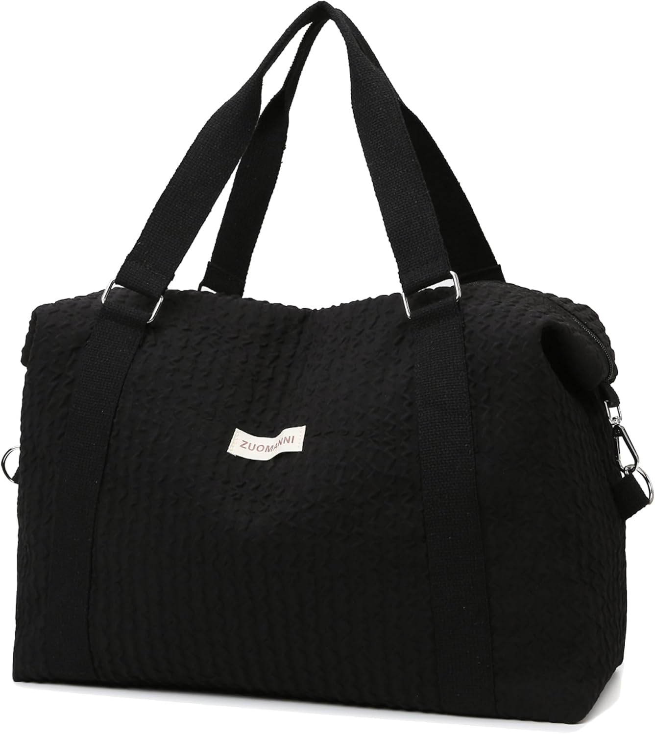 Travel Duffle Bag,Weekender Bags for Women Men,Overnight Carry on Tote Bags,Large Sports Gym Bags Portable Double Layer Wet Pocket Traveling Duffel Tote Bag, Blue, Large