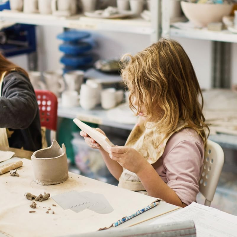 SHINEOFI 2Pcs Stainless Steel Clay Sculpting Tools Set with Serrated Scraper for Pottery and DIY Crafts, Silver Clay Engraving Tools image number 2