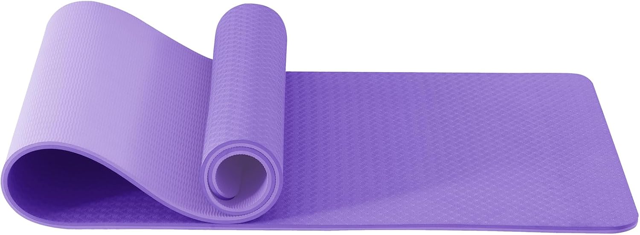 Good Nite Yoga Mat Gymnastics Pilates Exercise Mat for Women Non-Slip Thick 6Mm with Carry Strap Tpe 183 X 61 X 0.6Cm